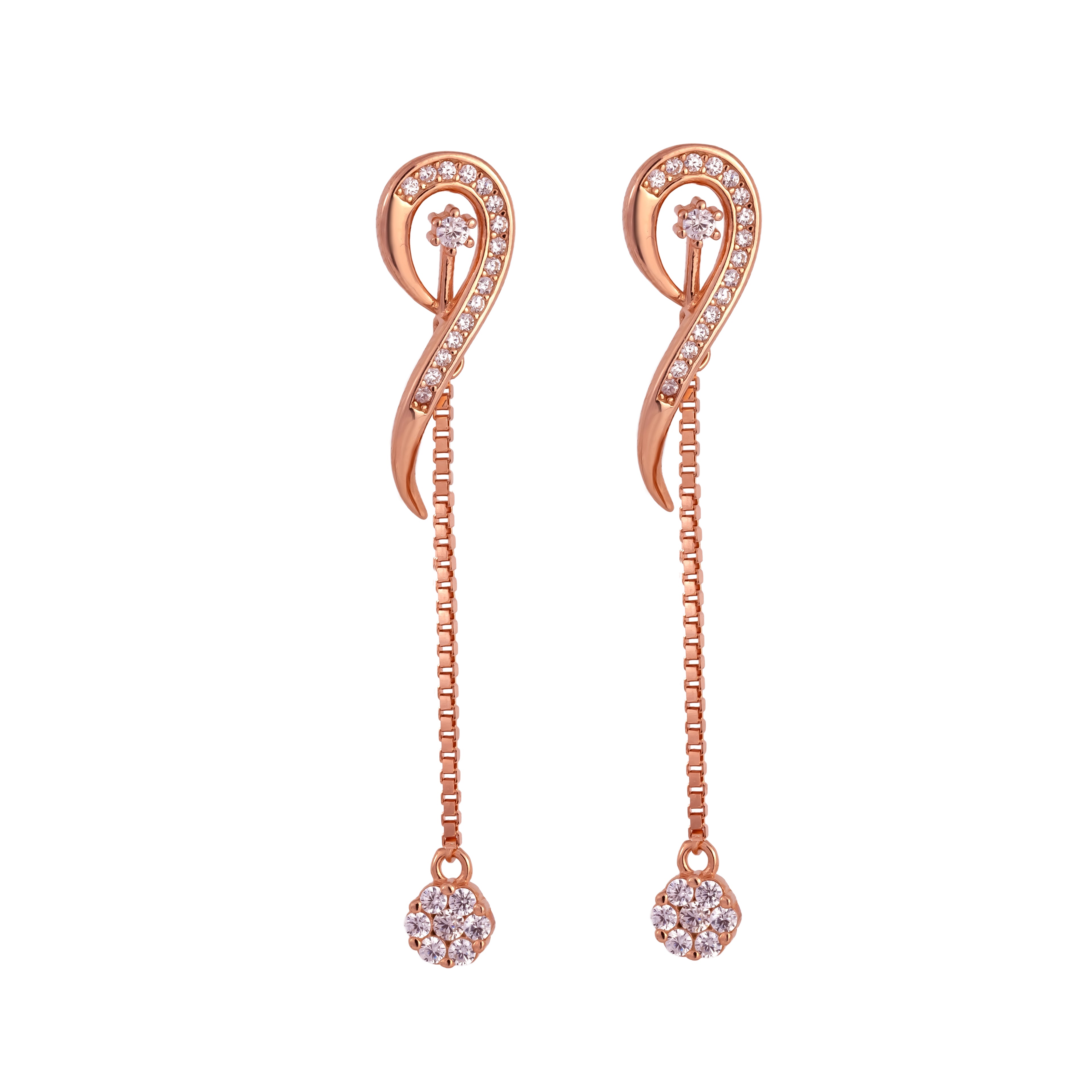 Swirl Chain Pavé Drops