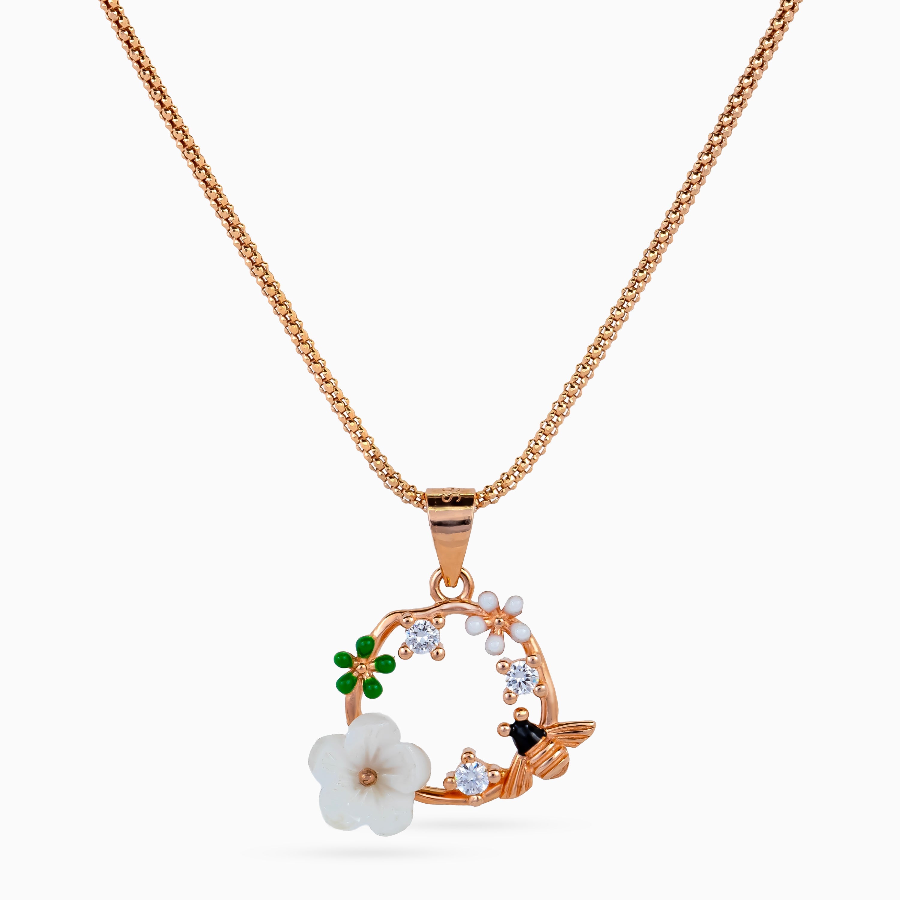 Honey Blossom Wreath Pendant Set