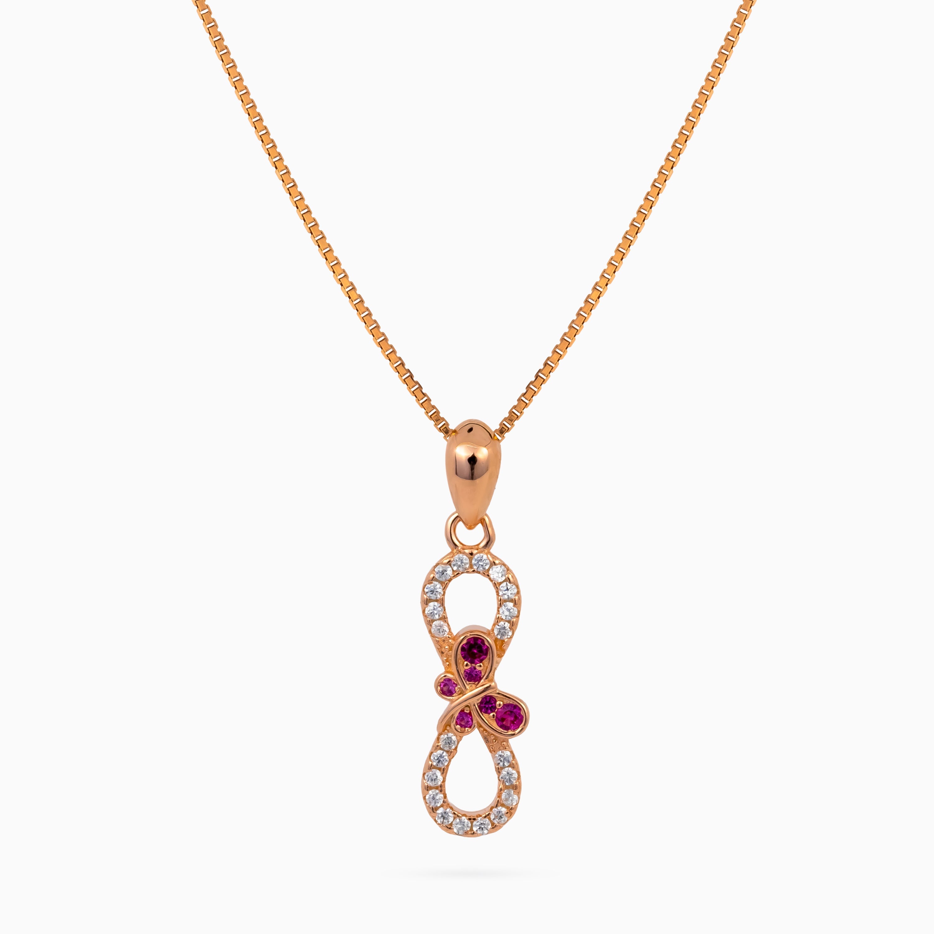 Infinity Papillon Pendant Set