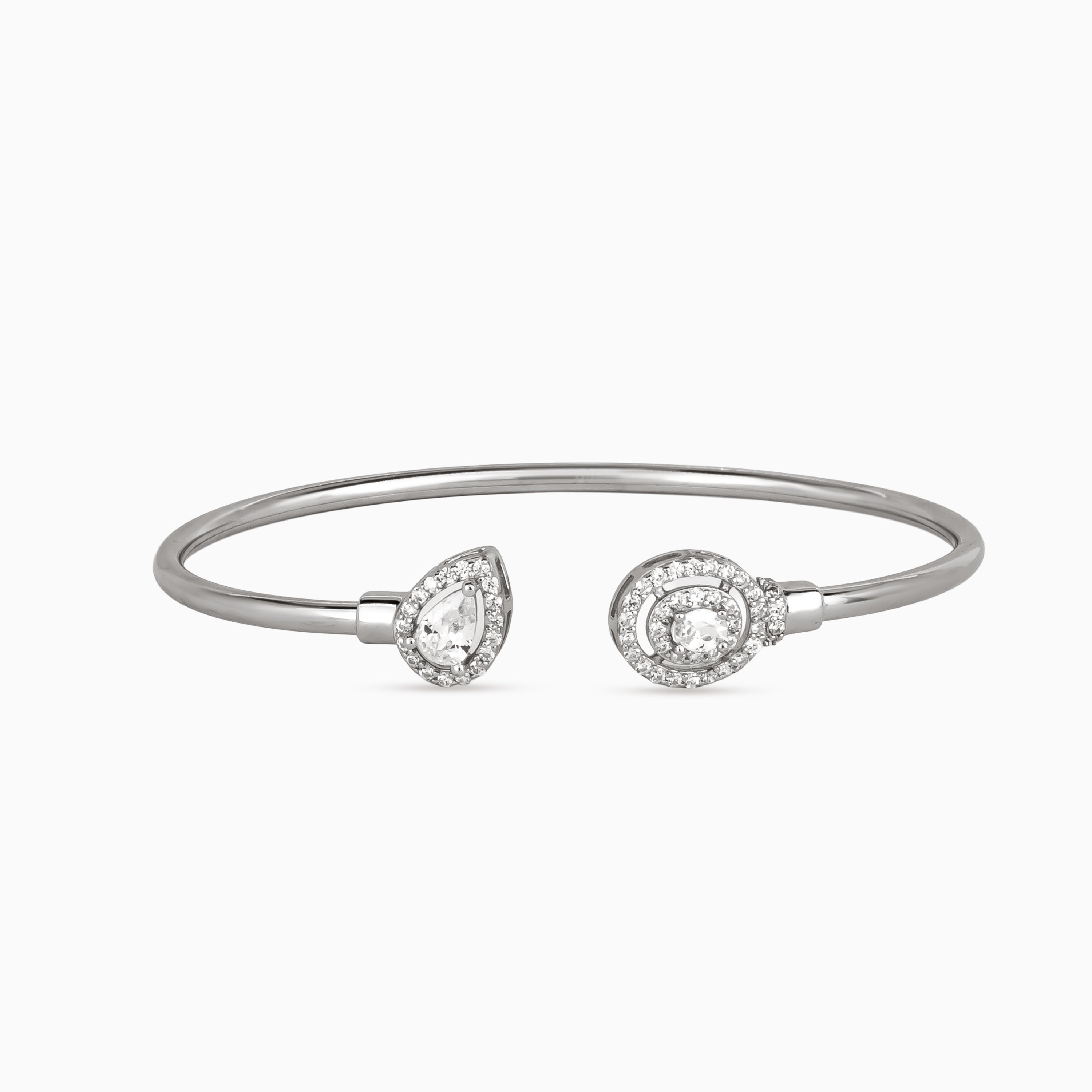 Blush Octagon & Dewdrop Bangle