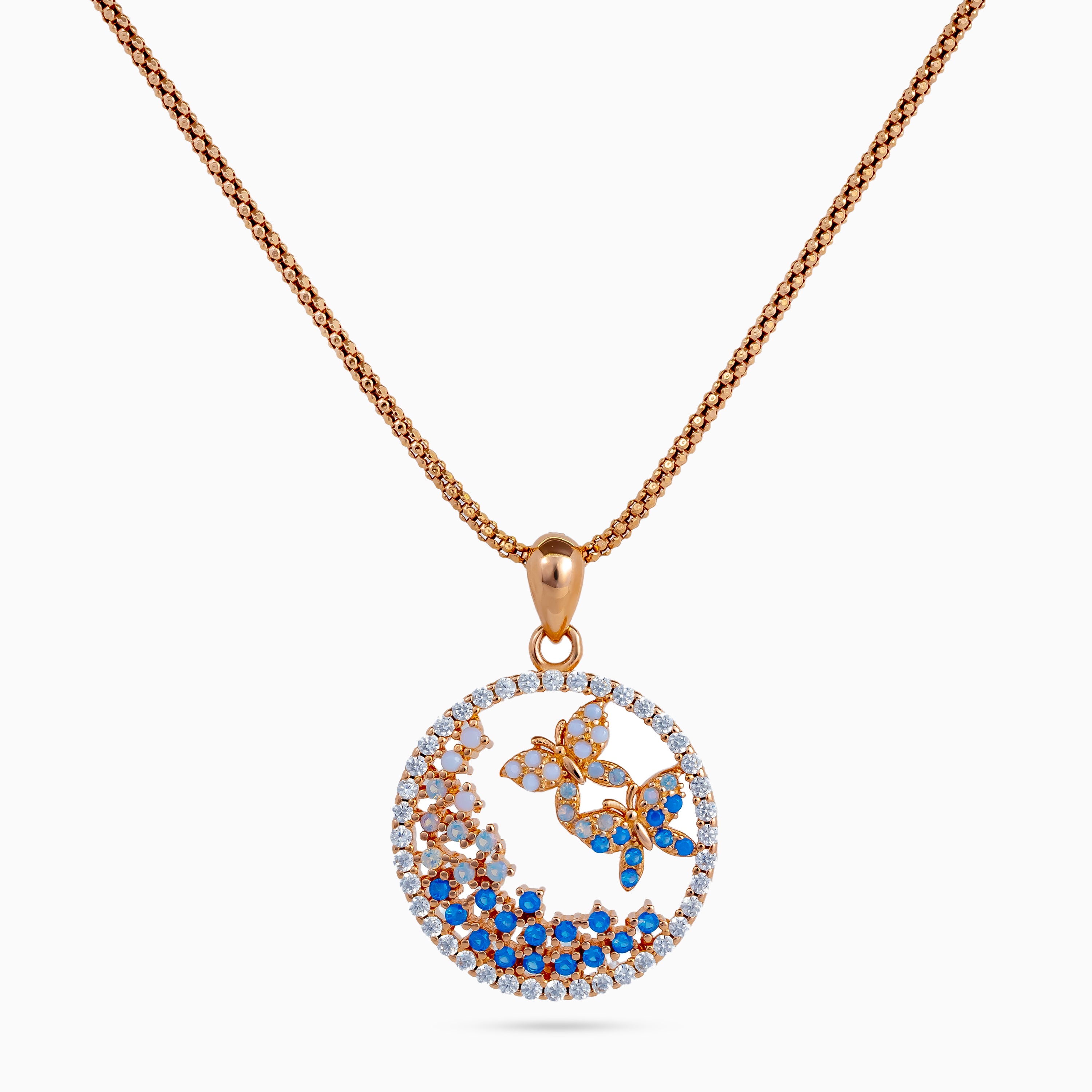 Sunset Flight Papillon Pendant Set