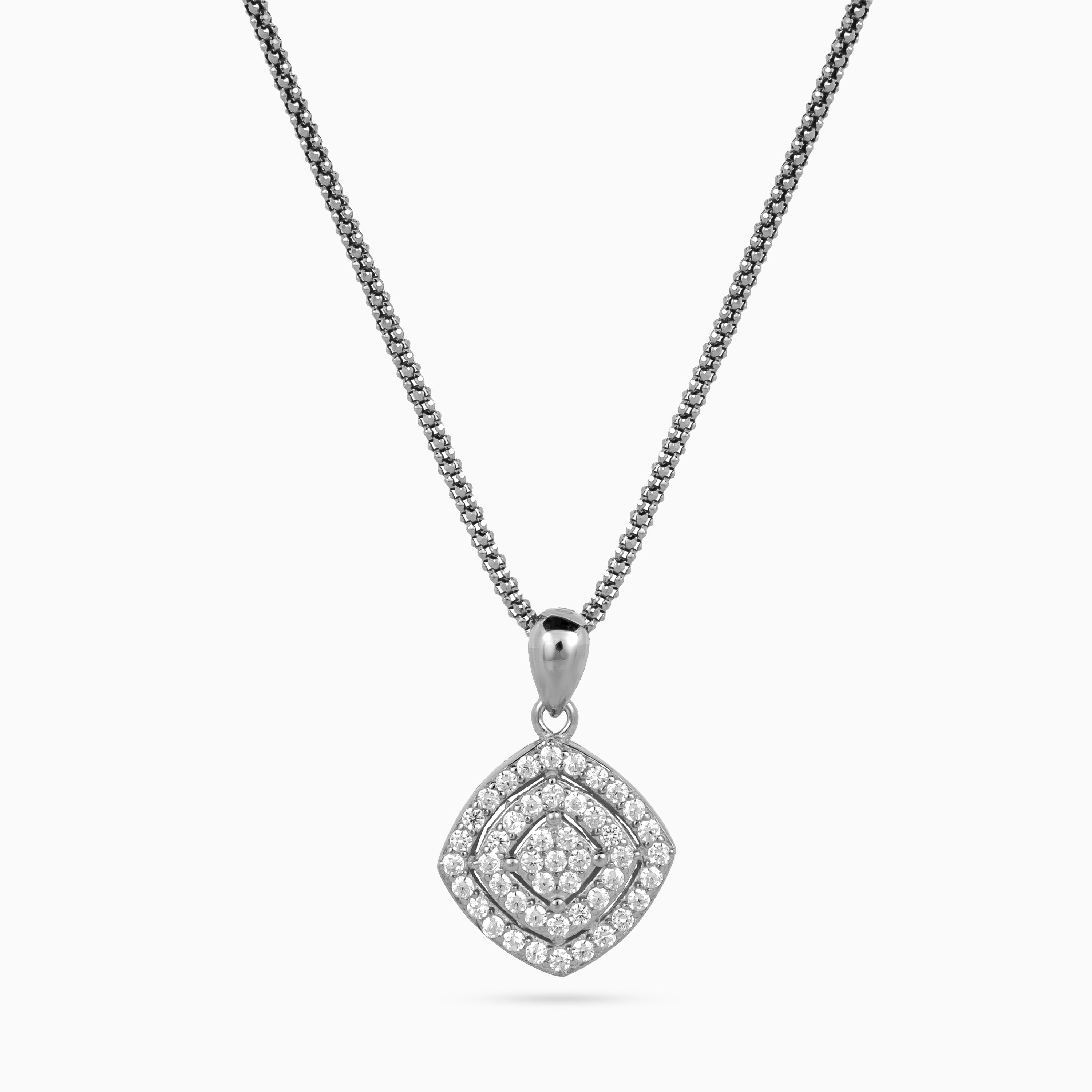 Constellation Pavé Cushion Pendant Set