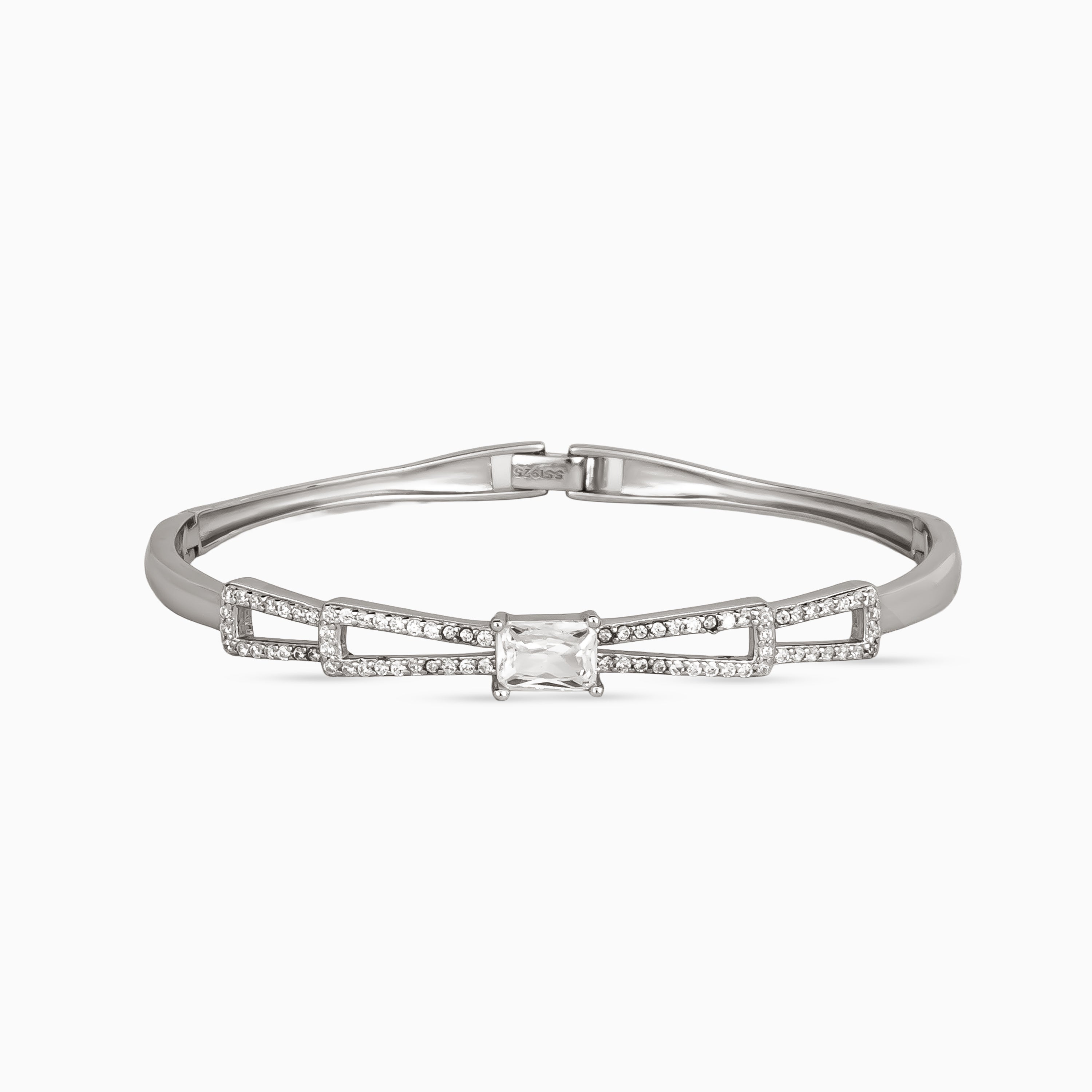 Linear Pavé ID Bangle
