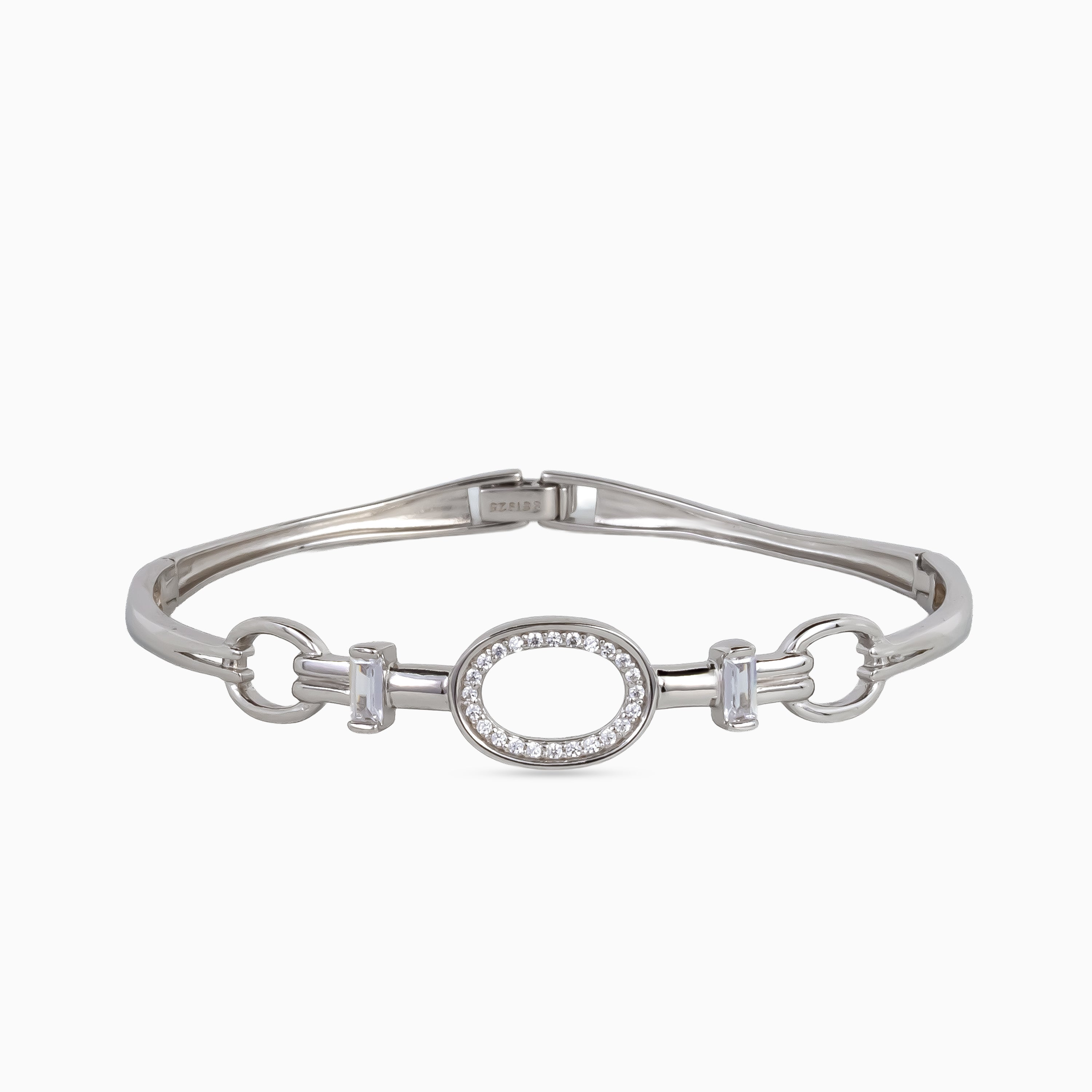 Pavé Oval Link Bangle
