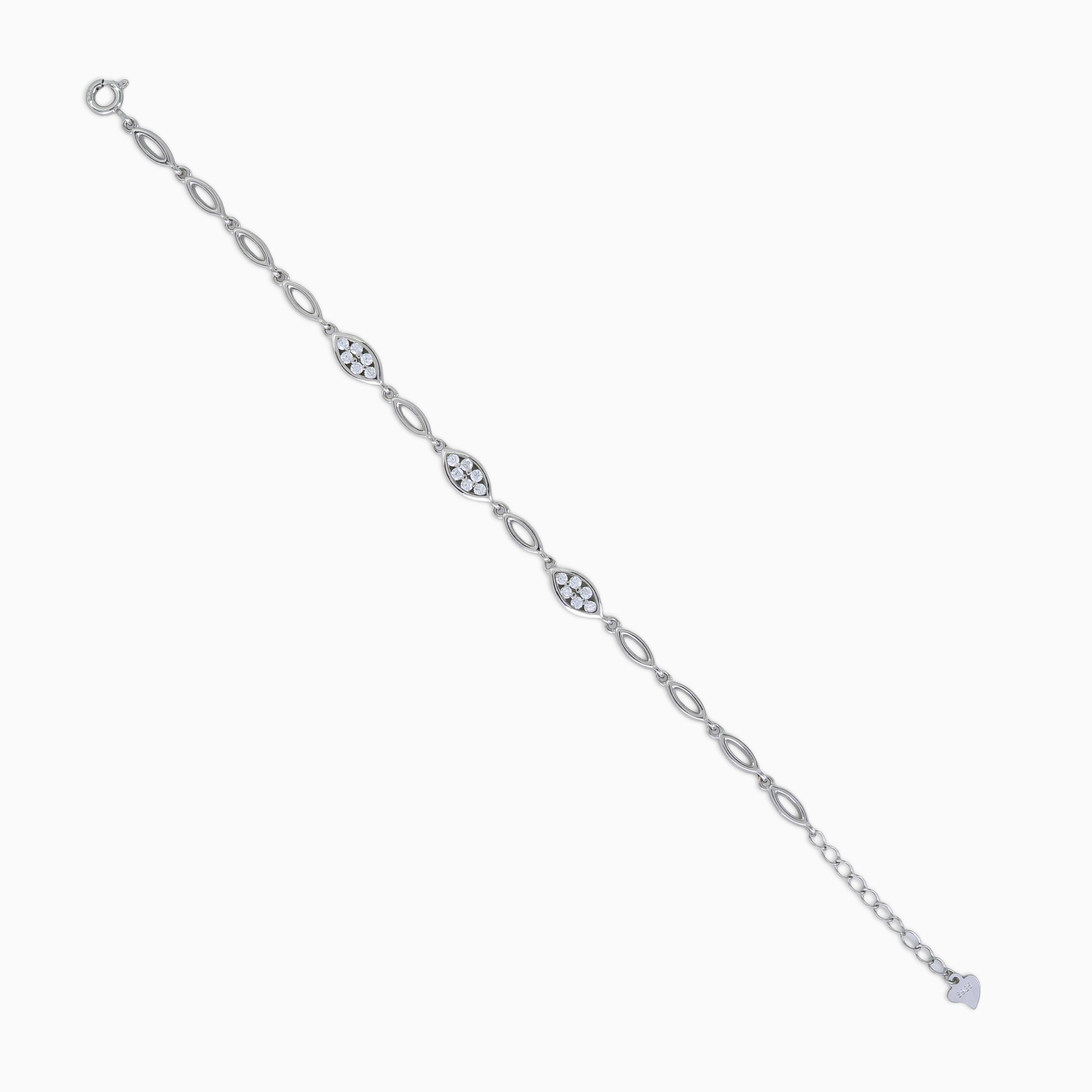 Marquise Petal Link Bracelet