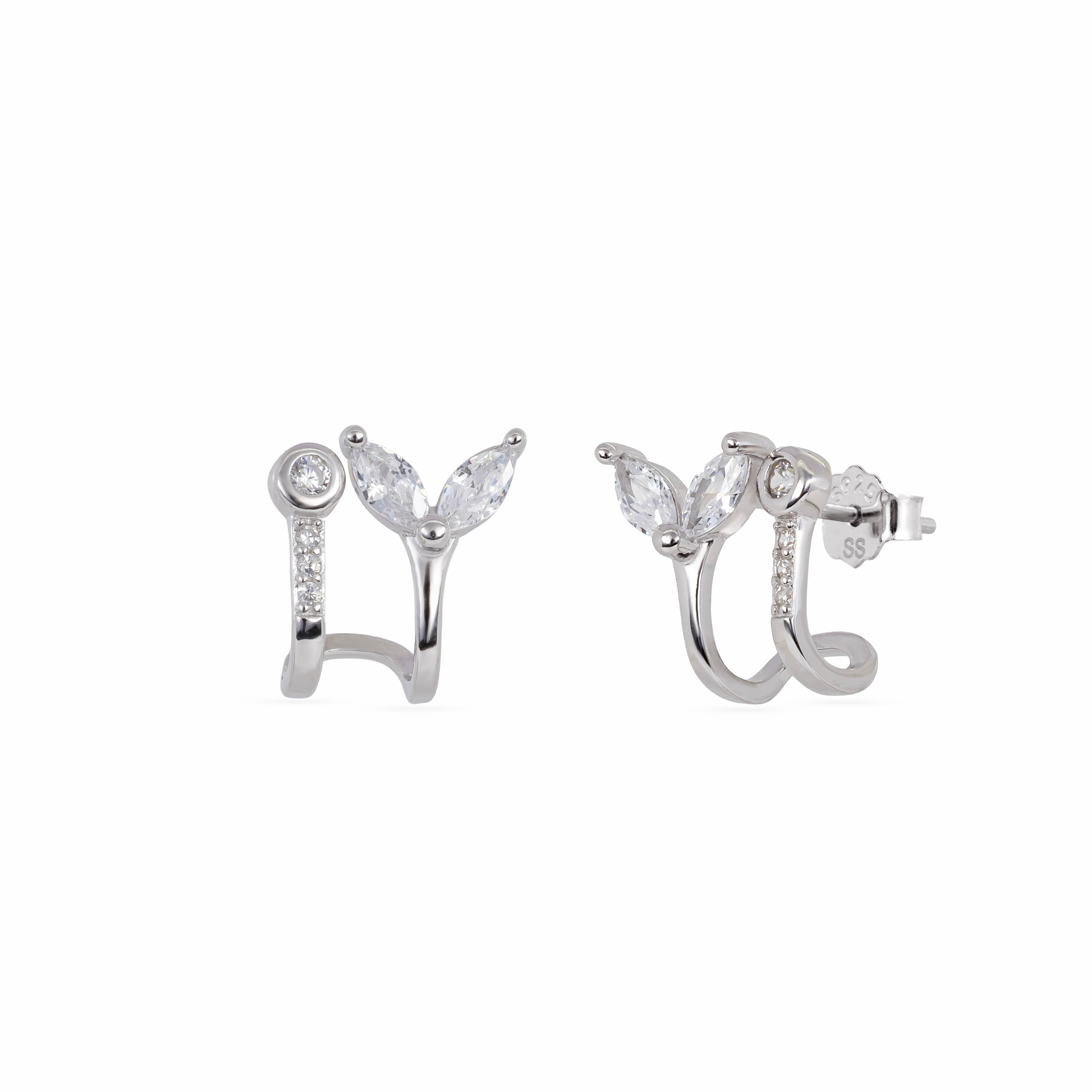 Leaf Duo Cuff Studs