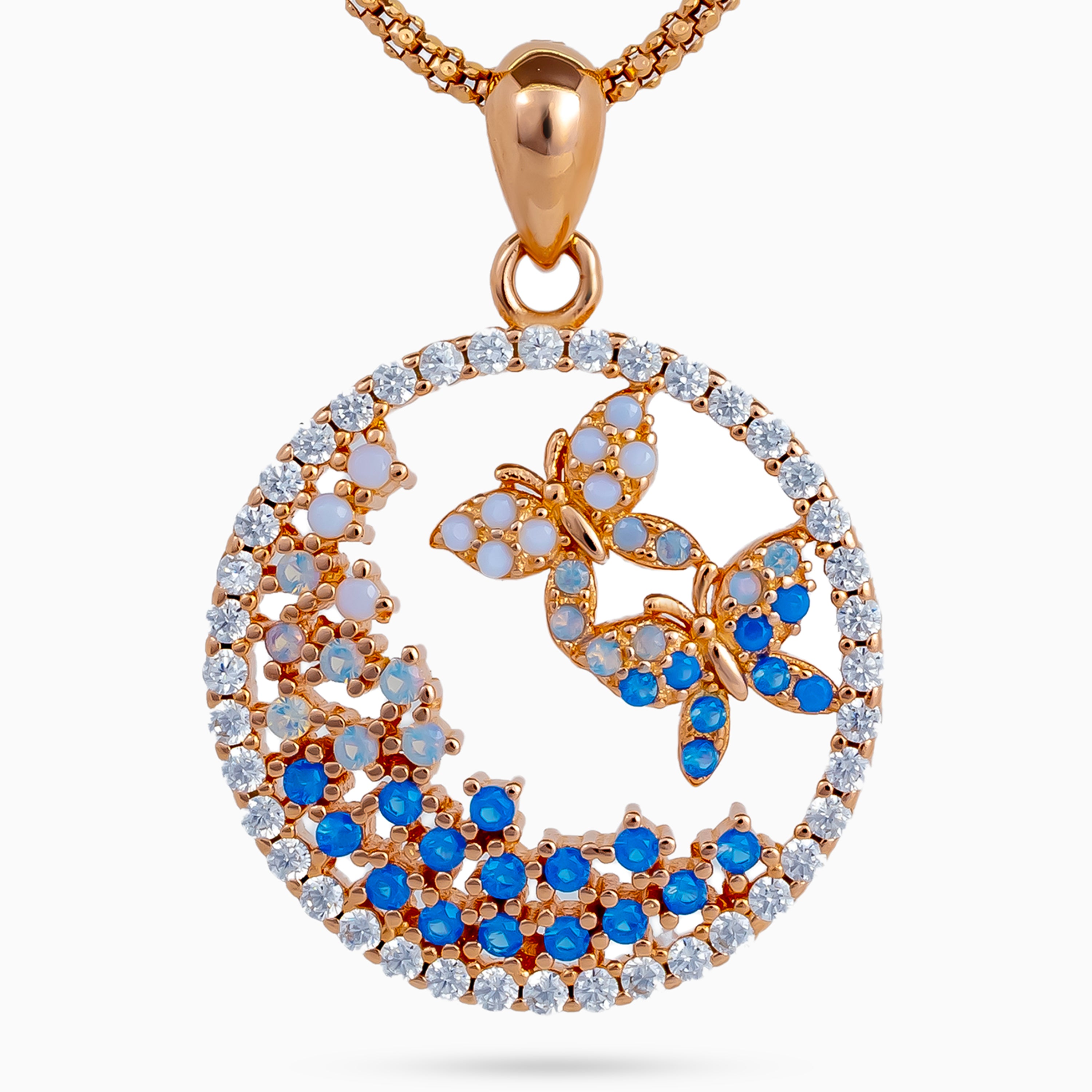 Sunset Flight Papillon Pendant Set