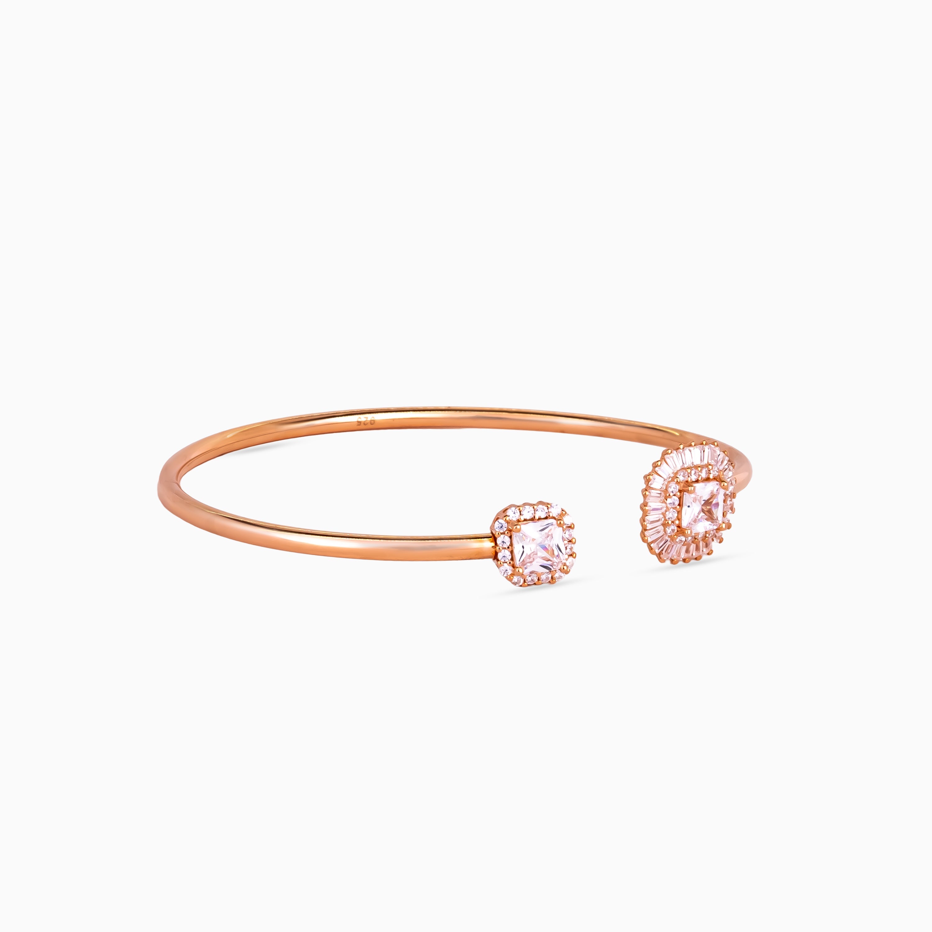 Octagon & Pear Halo Bangle