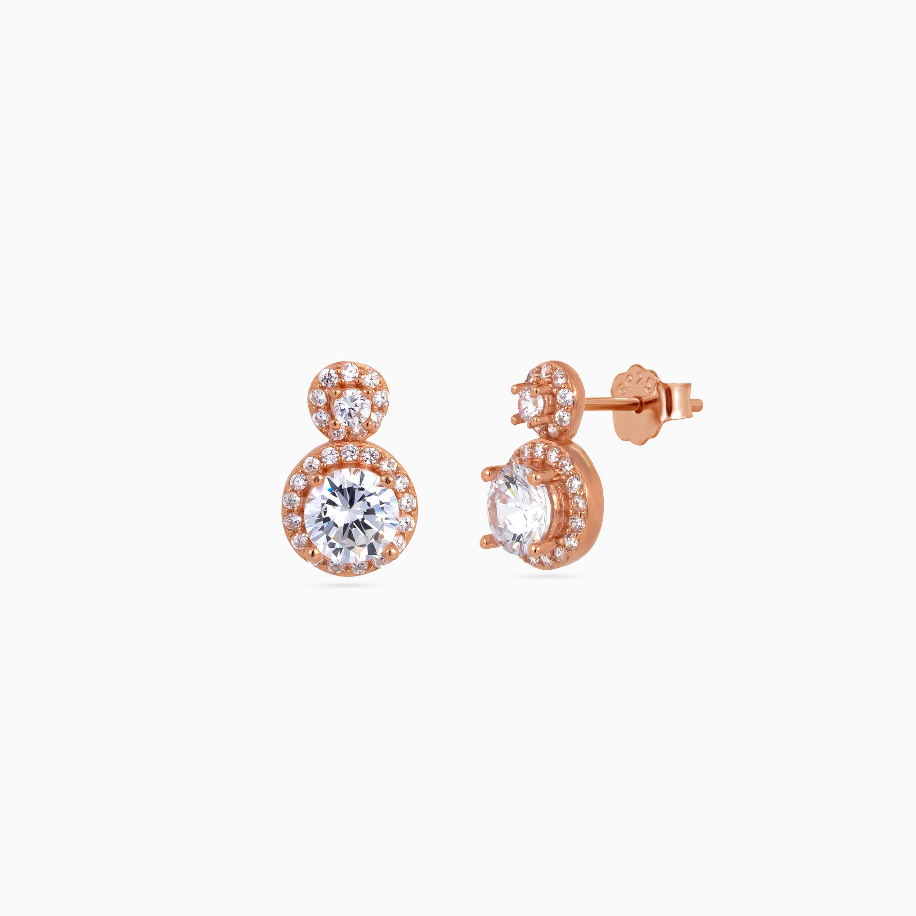 Duo Halo Round Studs