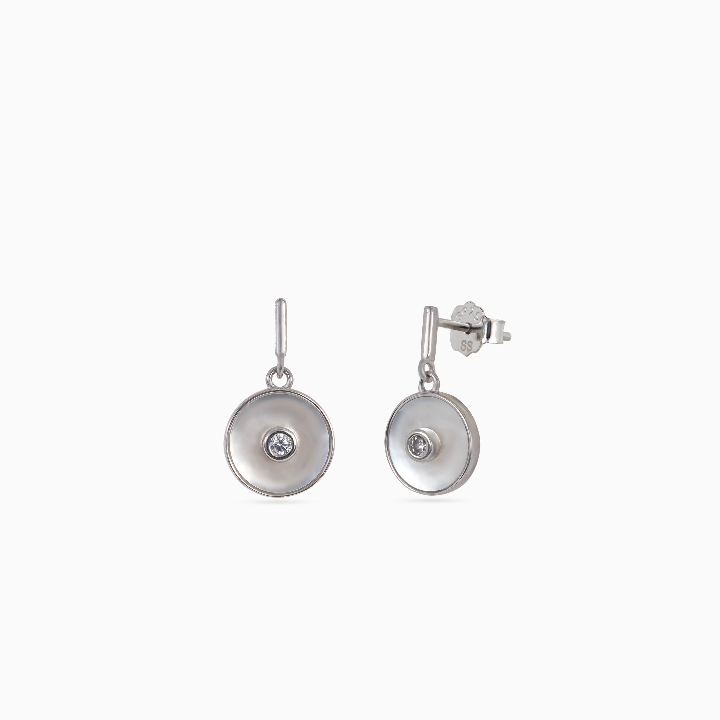 Silver Moonlit Pearl Drops