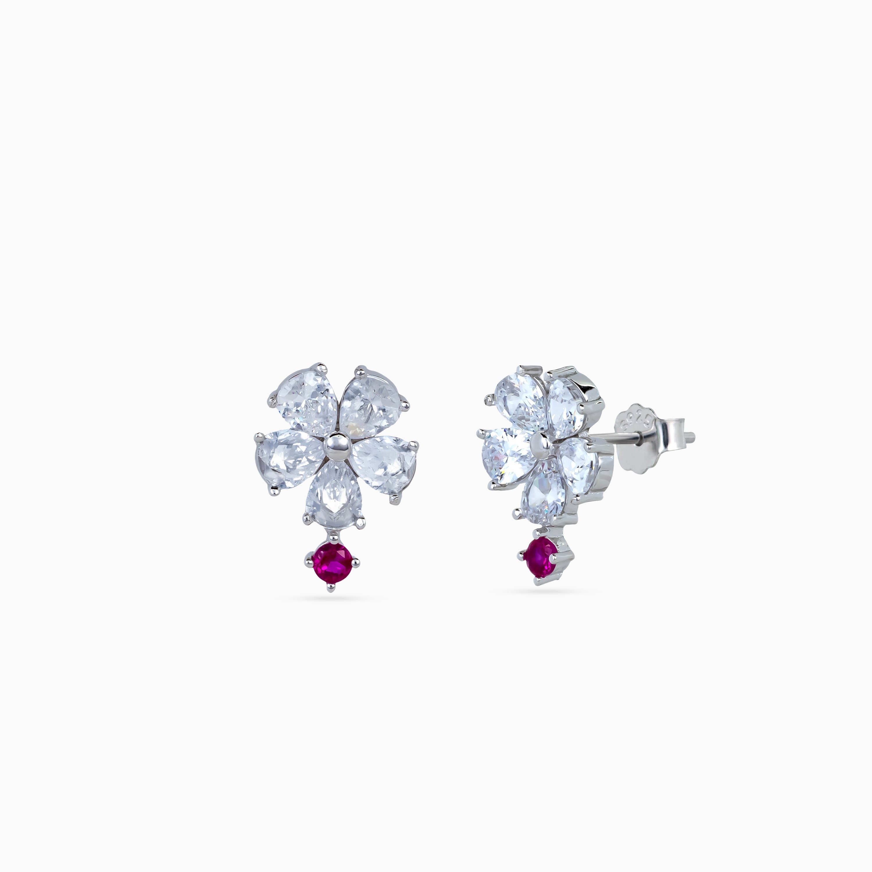 Ruby Dew Fleur Studs