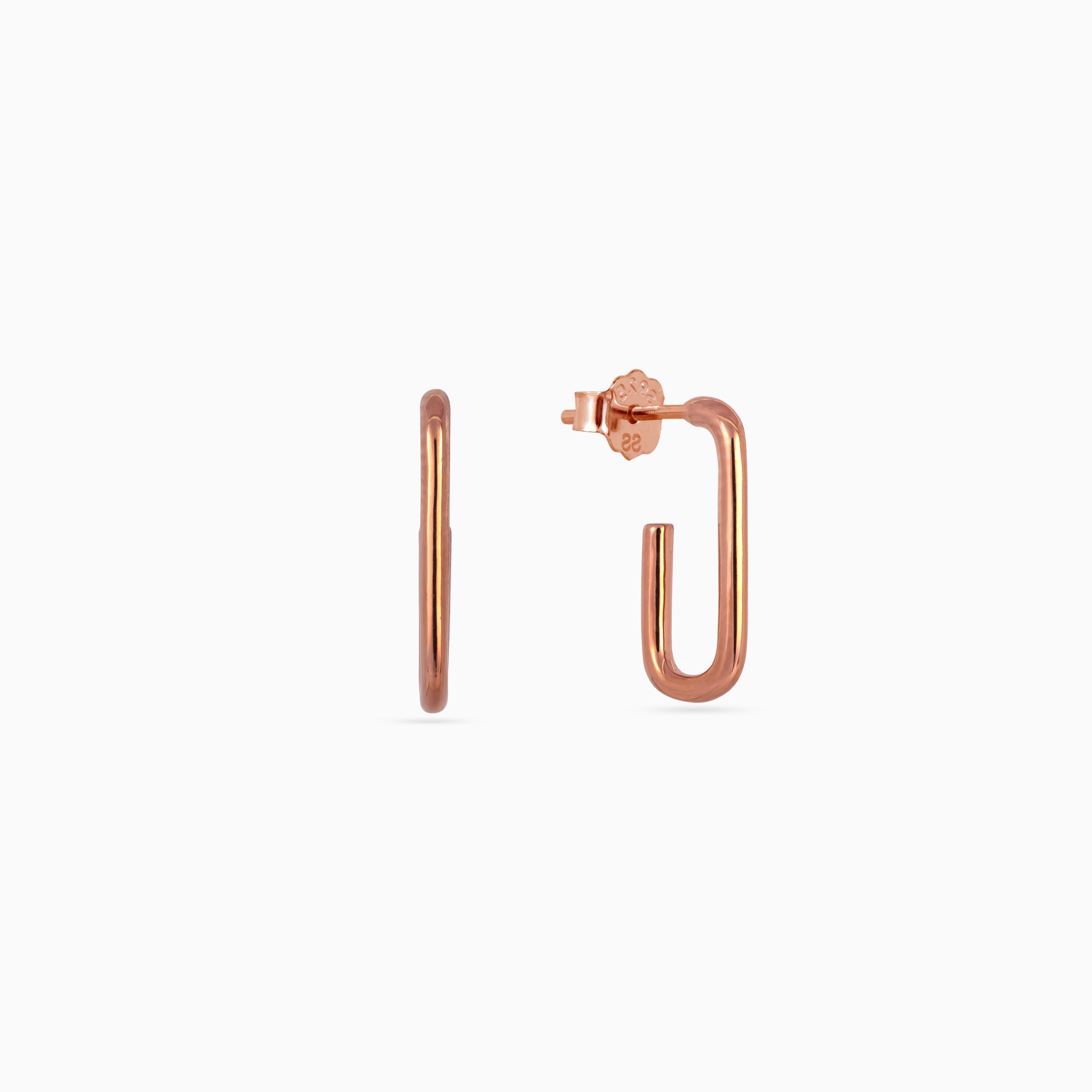 Rose gold U Hoop Minis