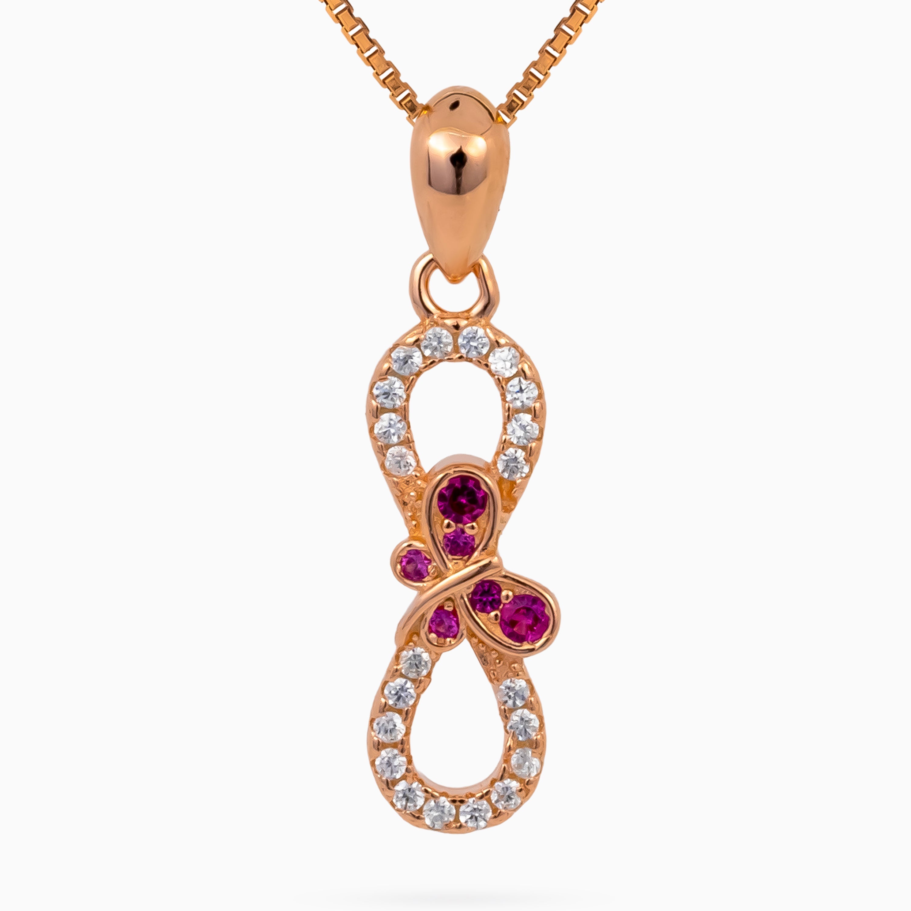 Infinity Papillon Pendant Set