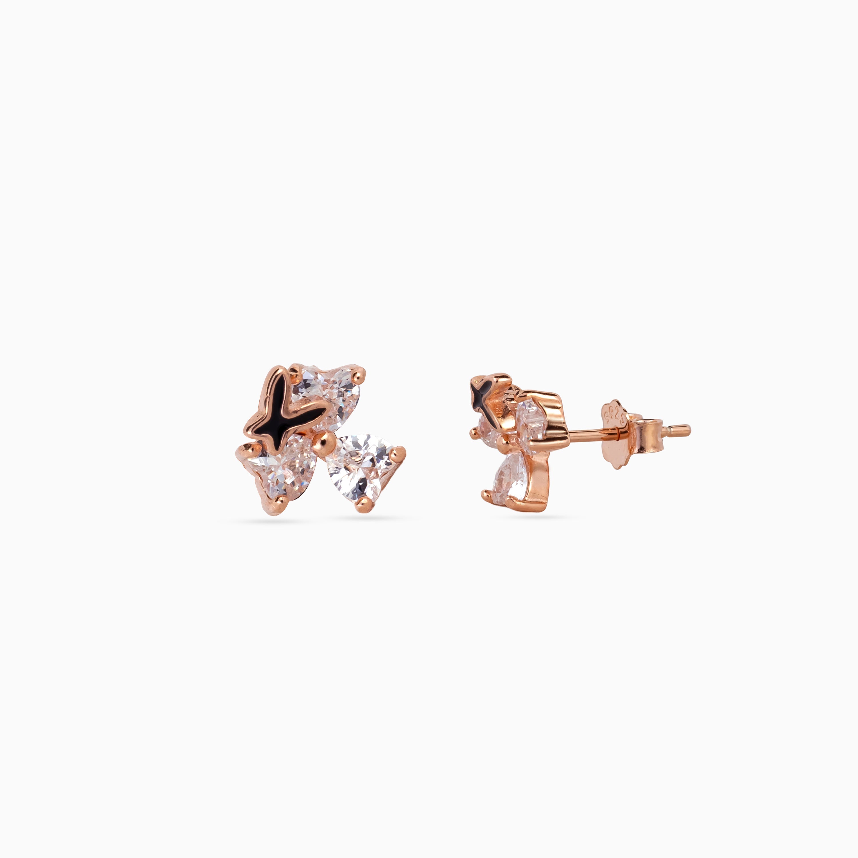 Midnight Étoile Petal Studs