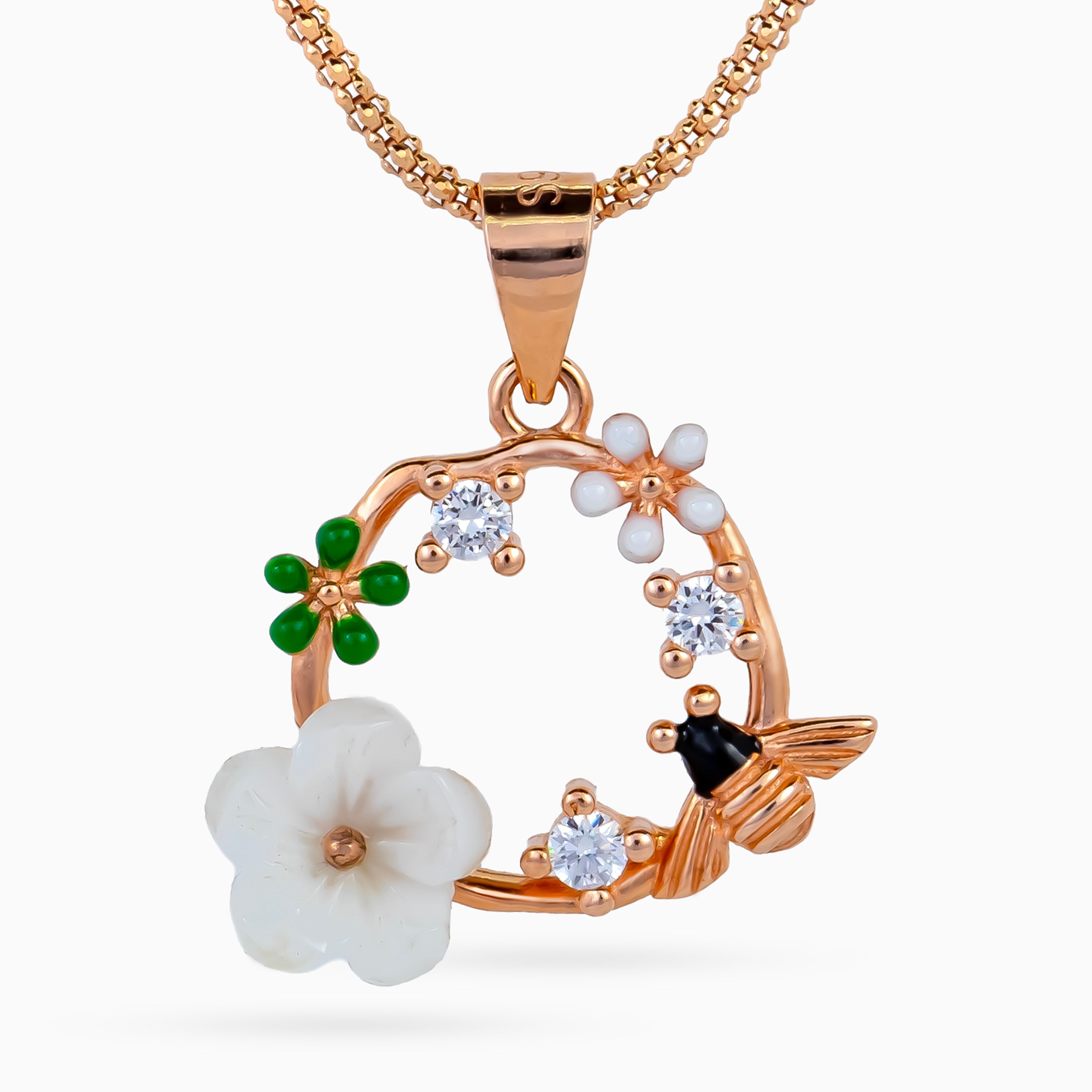 Honey Blossom Wreath Pendant Set