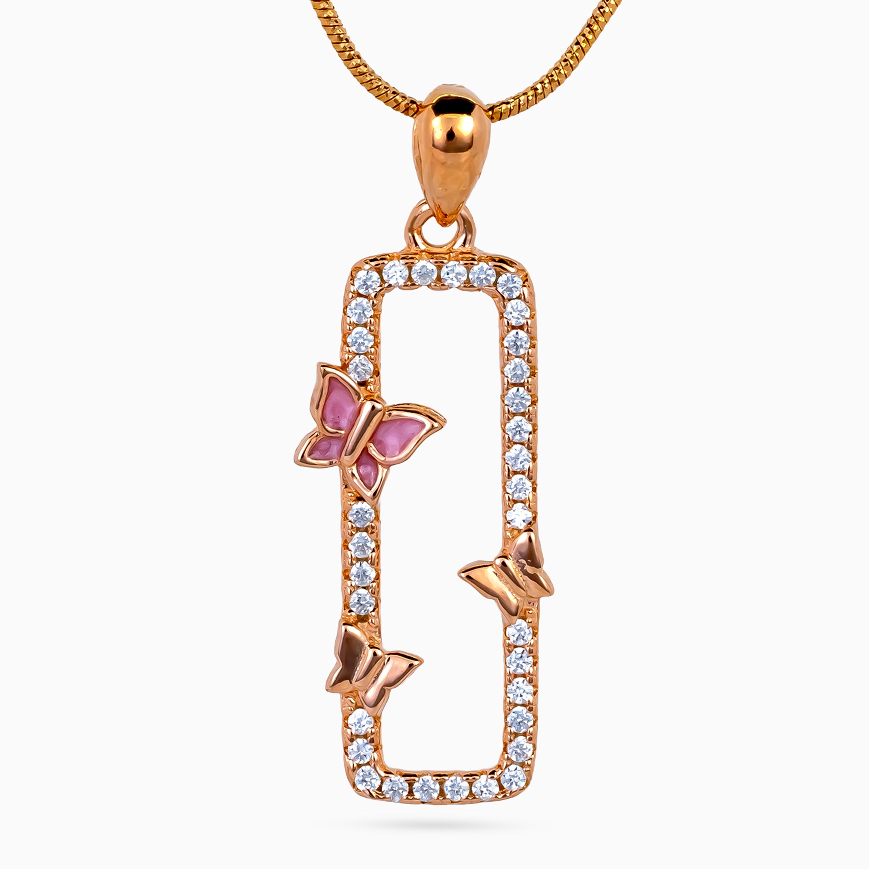 Flutter Frame Butterfly Necklace