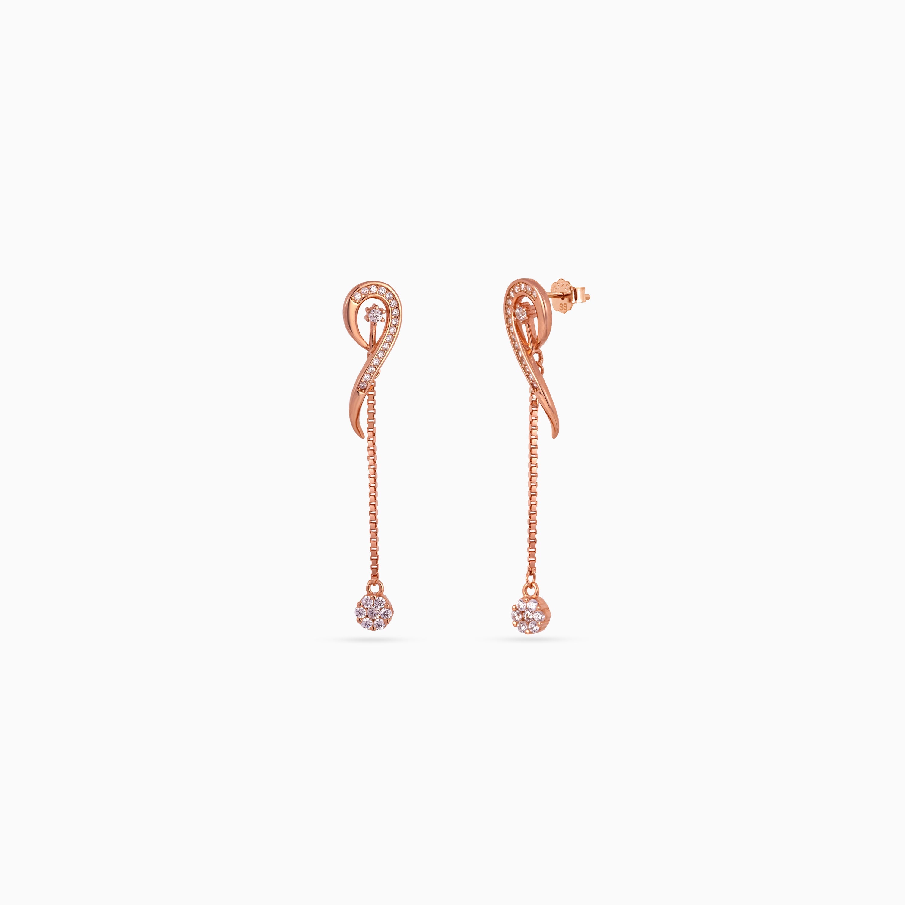 Swirl Chain Pavé Drops