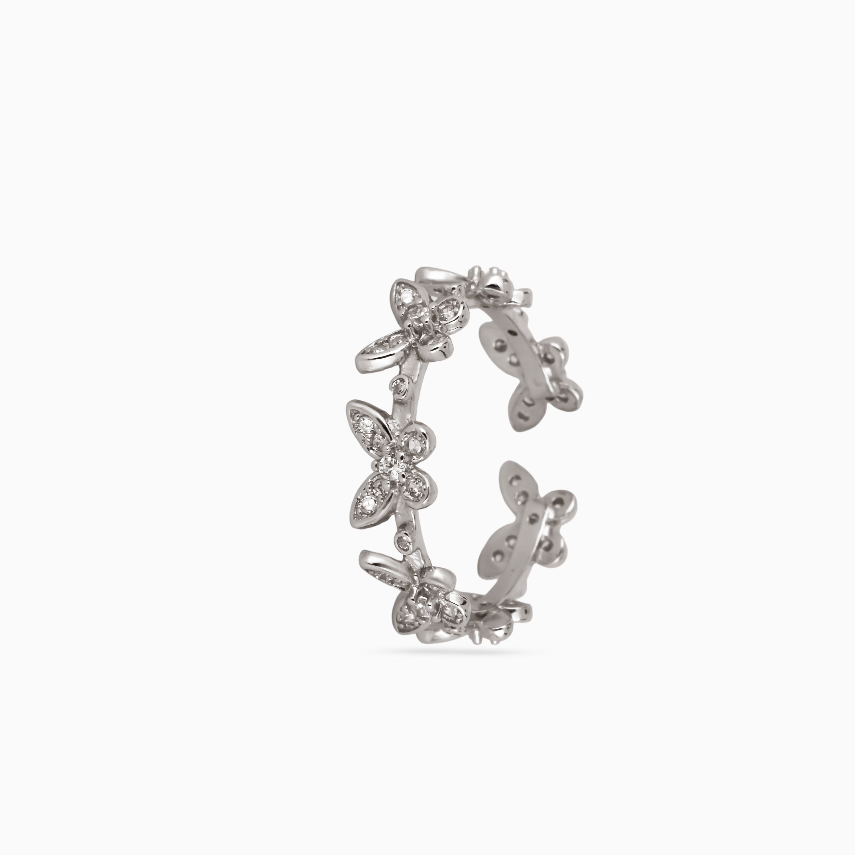 Radiant Bloom Bypass Ring