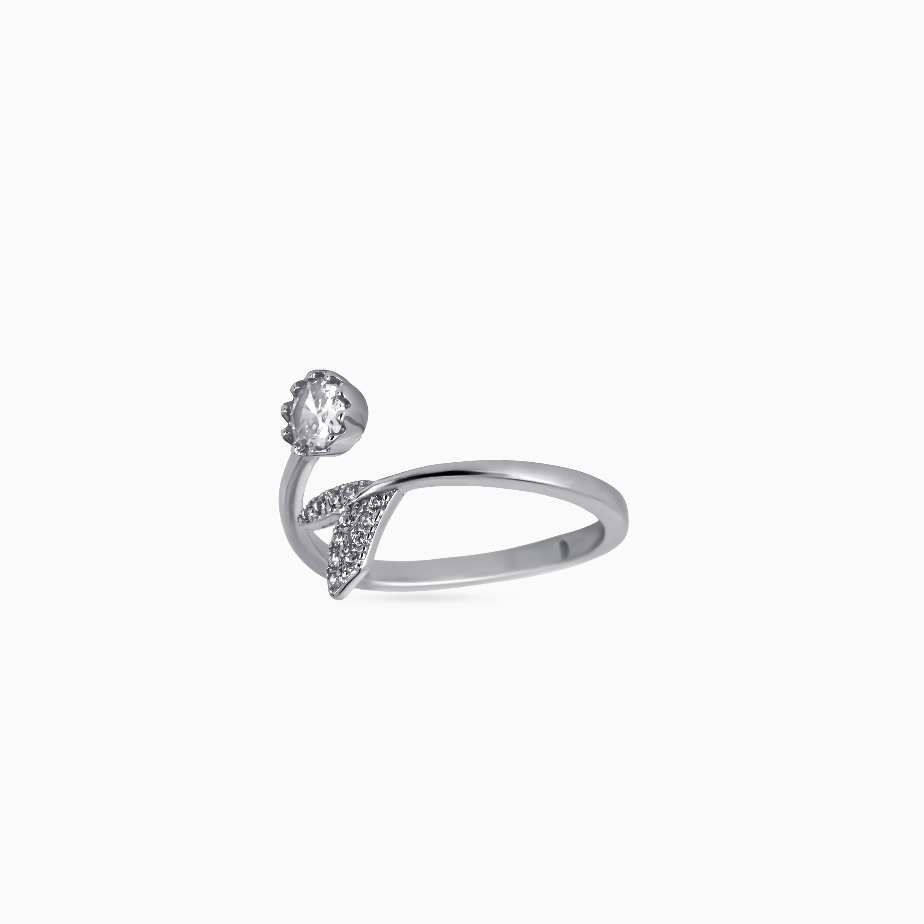 Bud & Leaf Bypass Ring