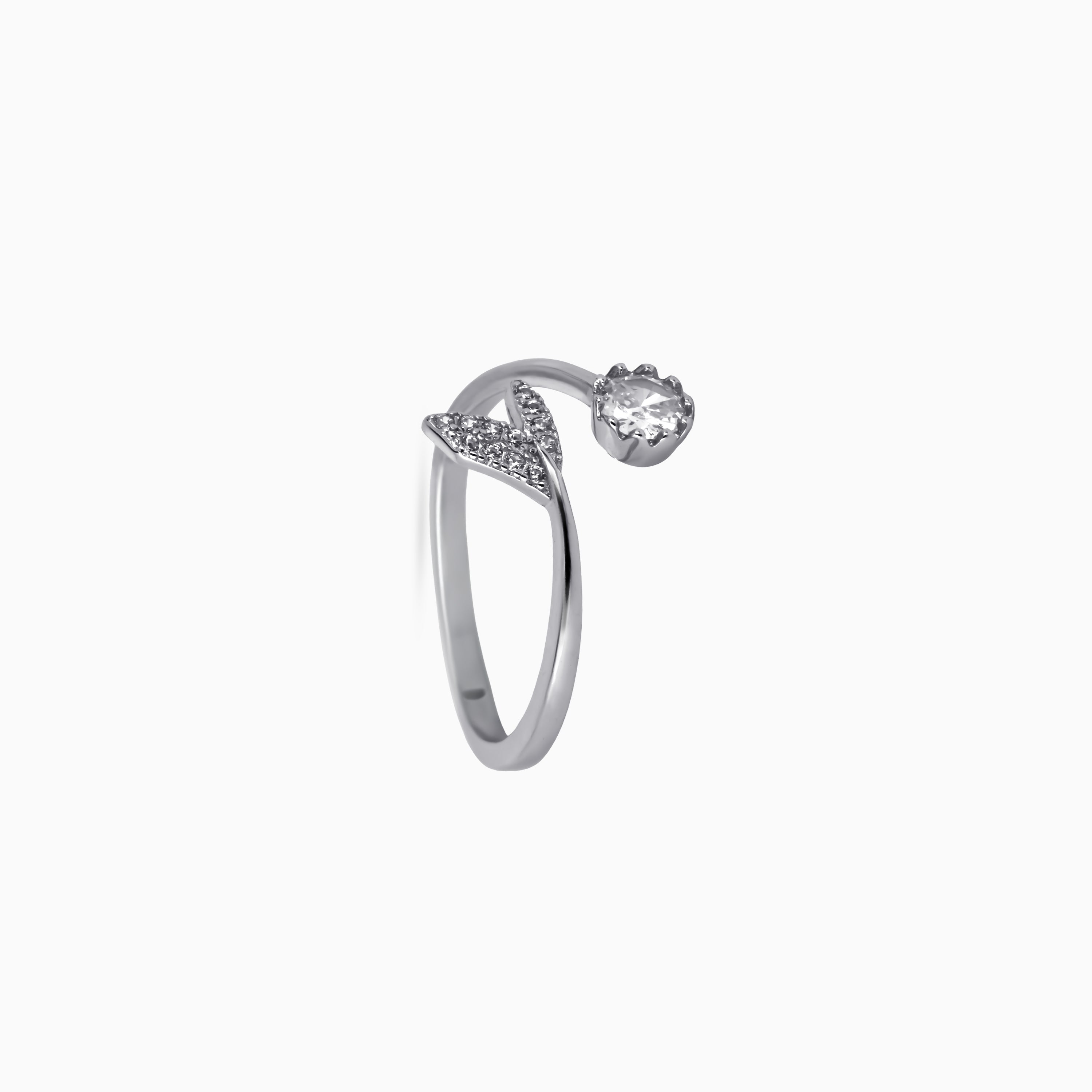 Bud & Leaf Bypass Ring