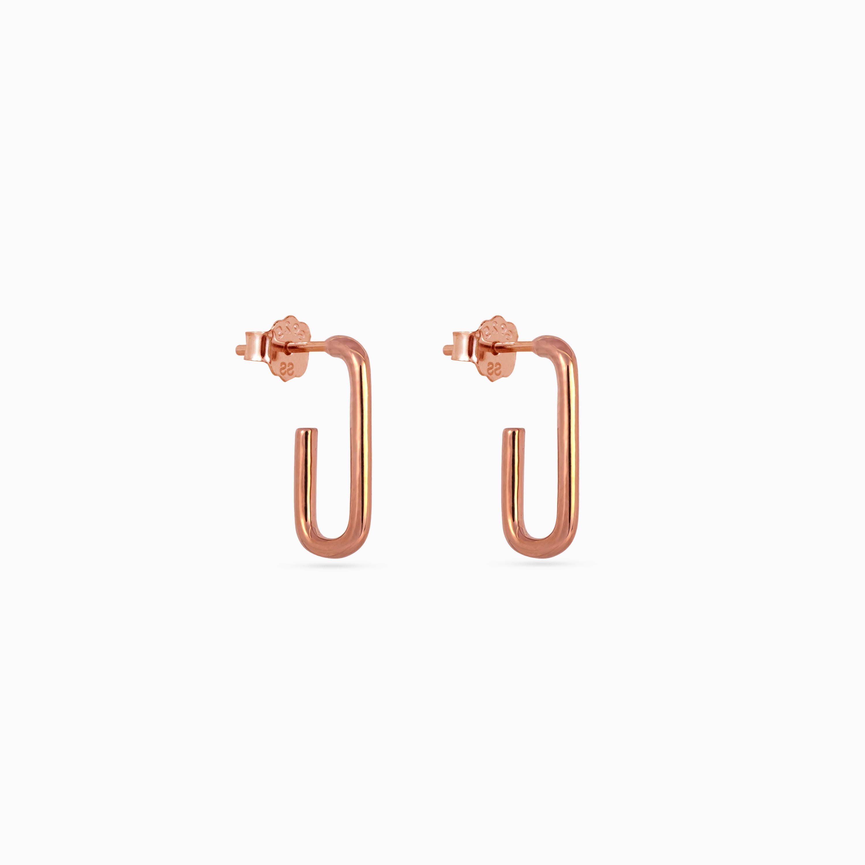 Rose gold U Hoop Minis