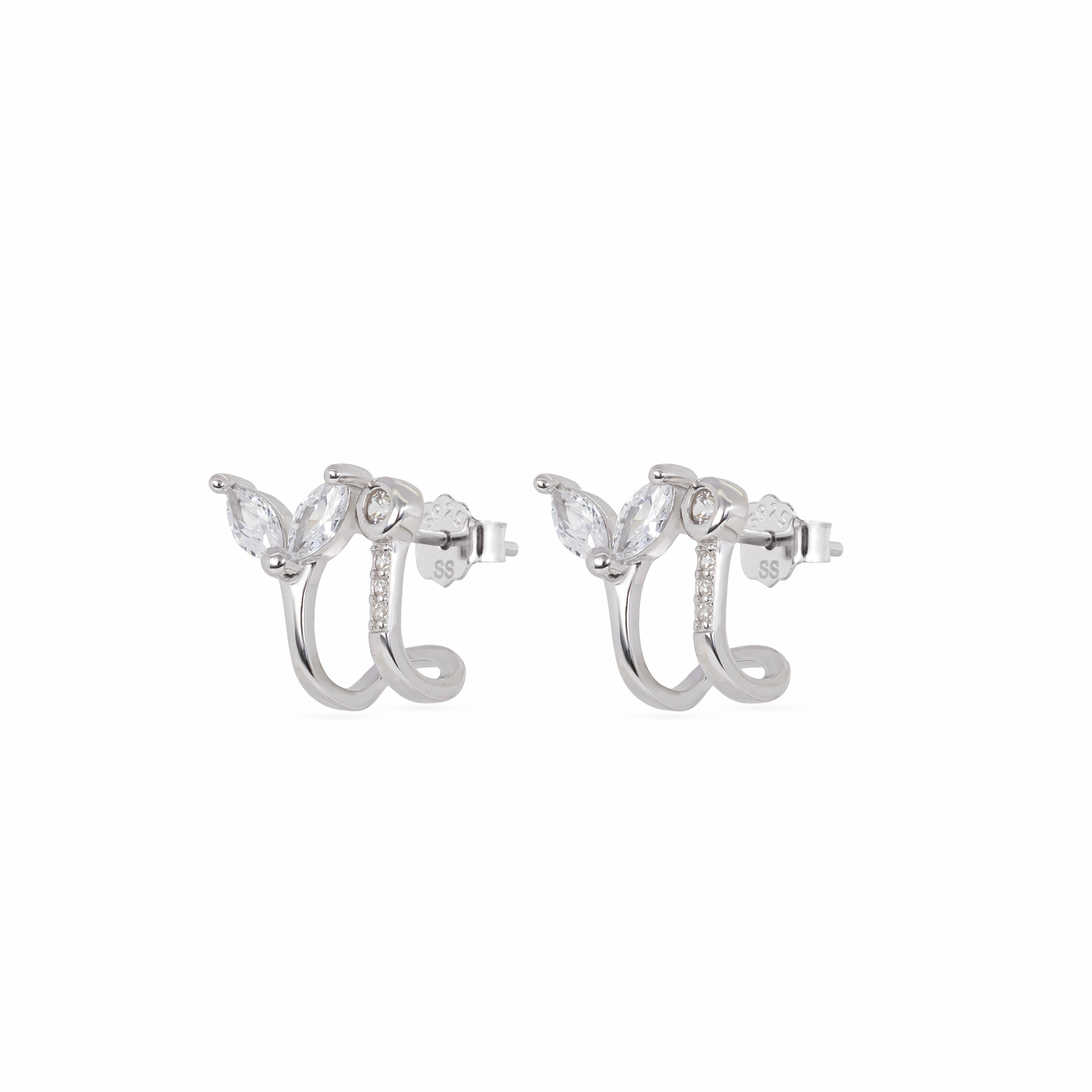 Leaf Duo Cuff Studs