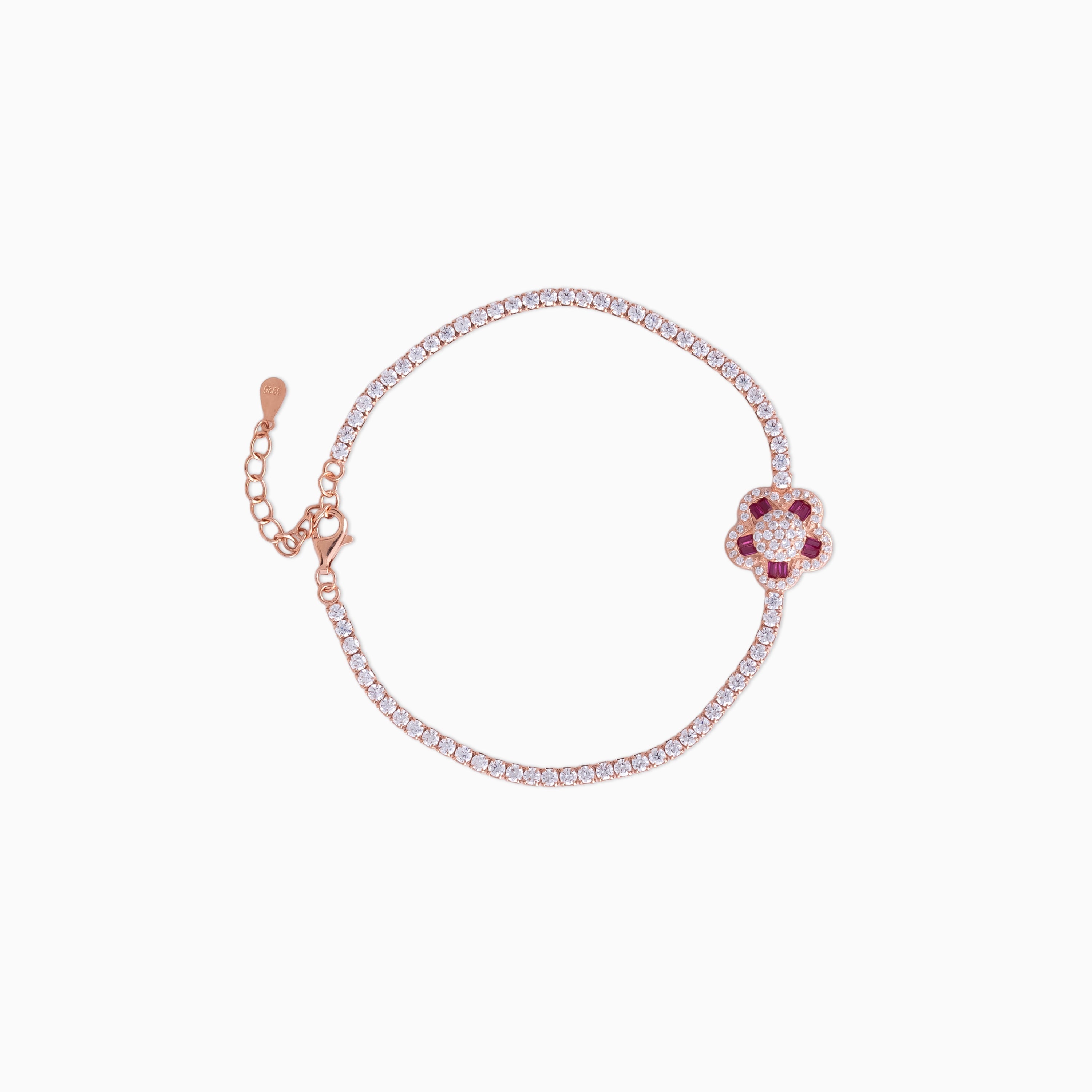 Petal Charm Tennis Bracelet