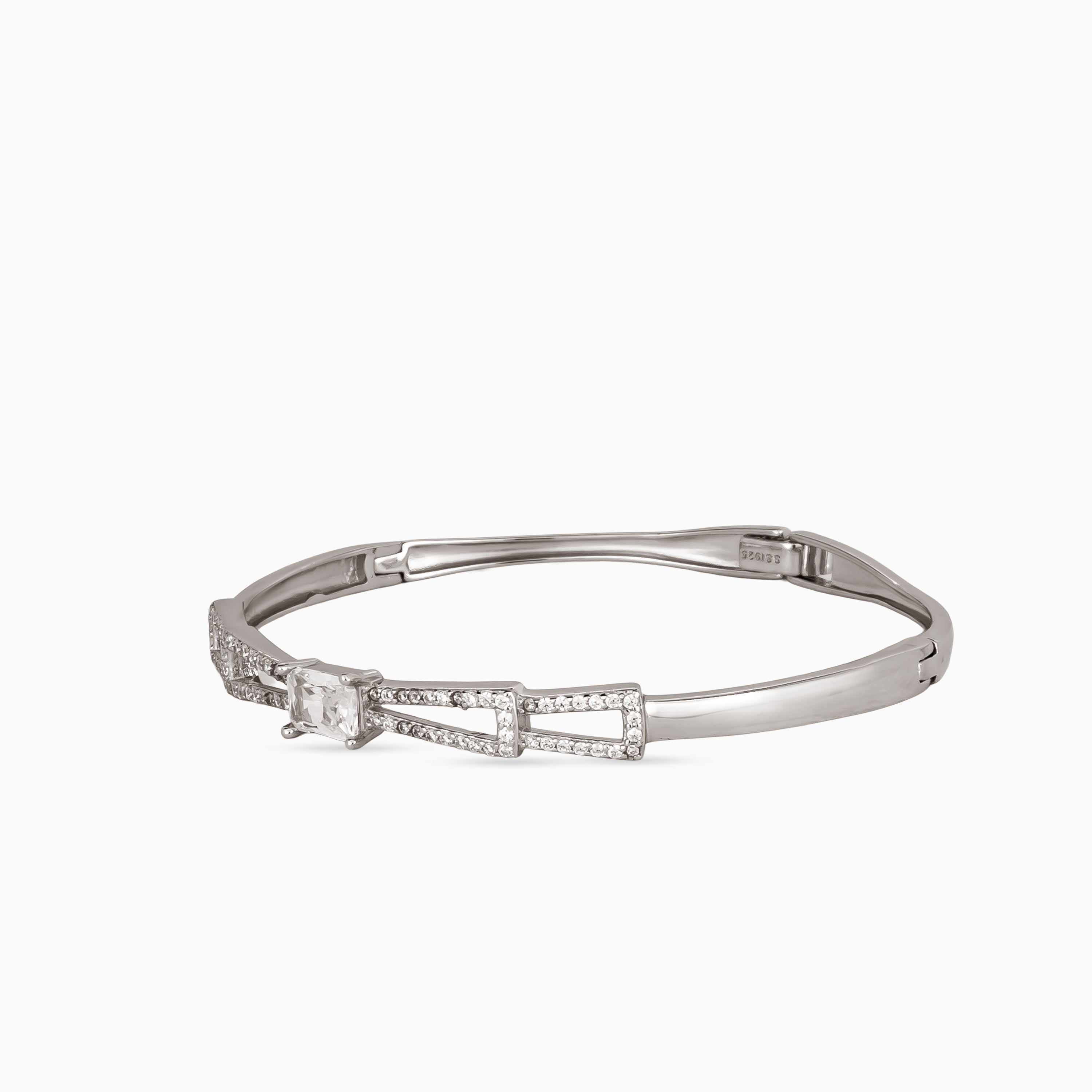 Linear Pavé ID Bangle