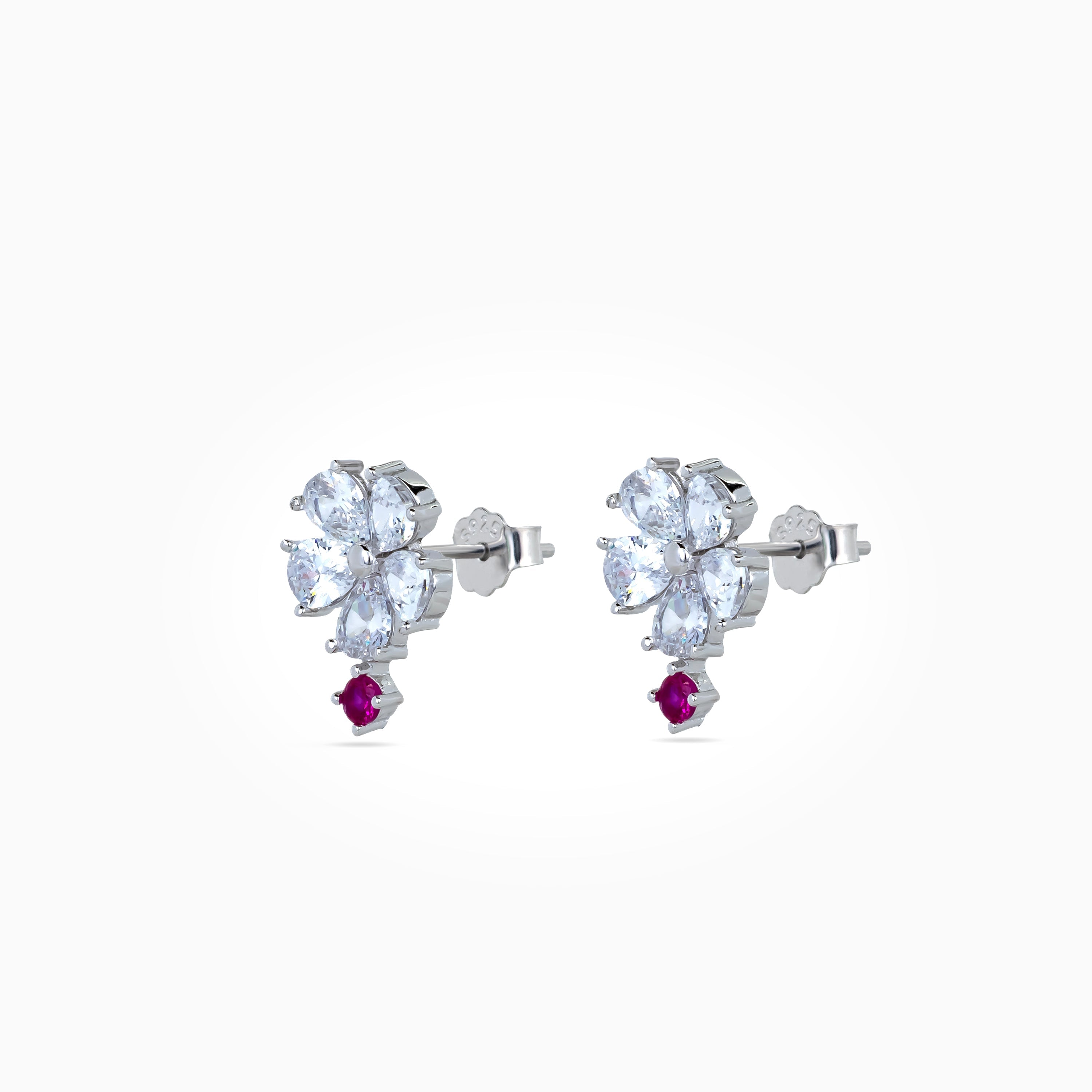 Ruby Dew Fleur Studs