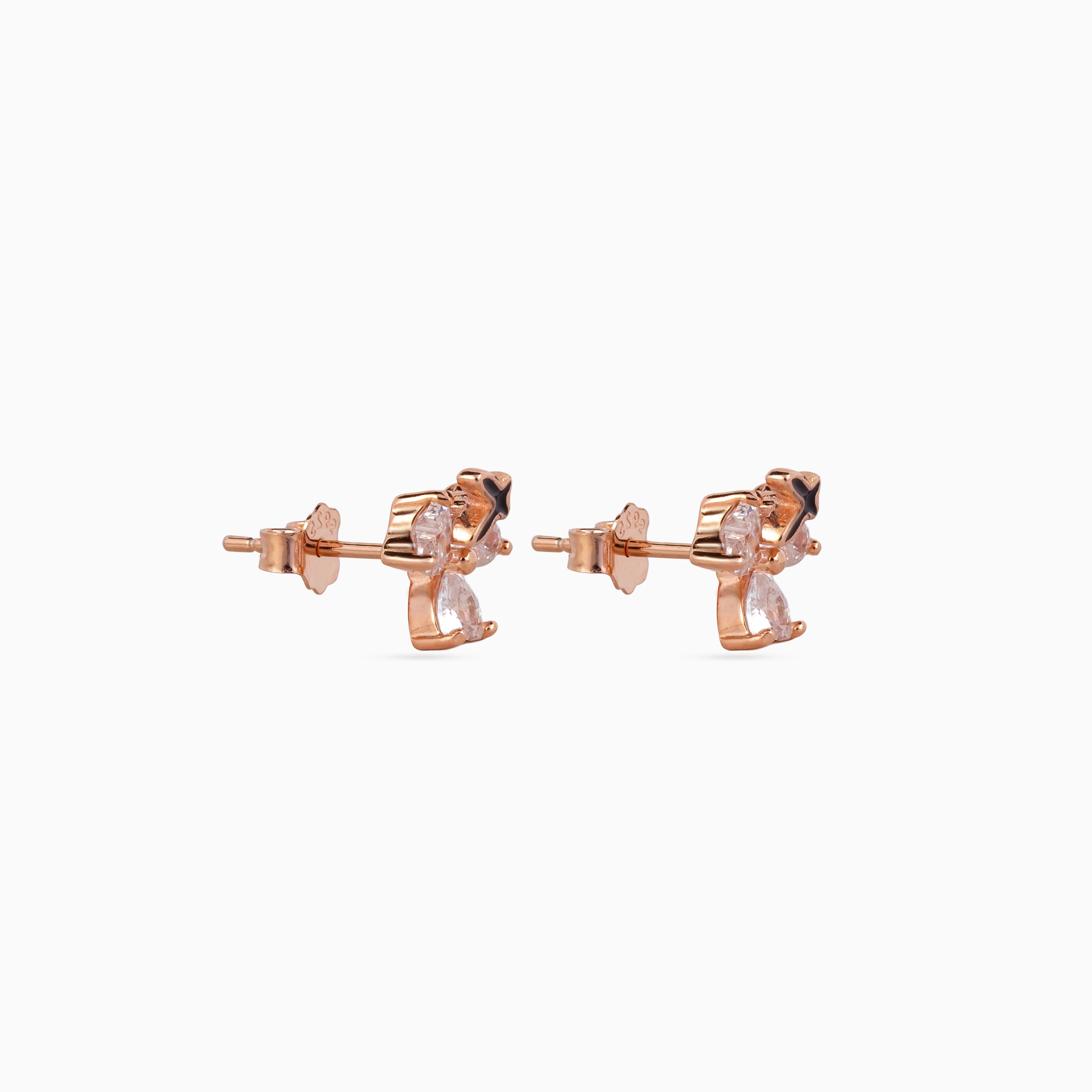 Midnight Étoile Petal Studs