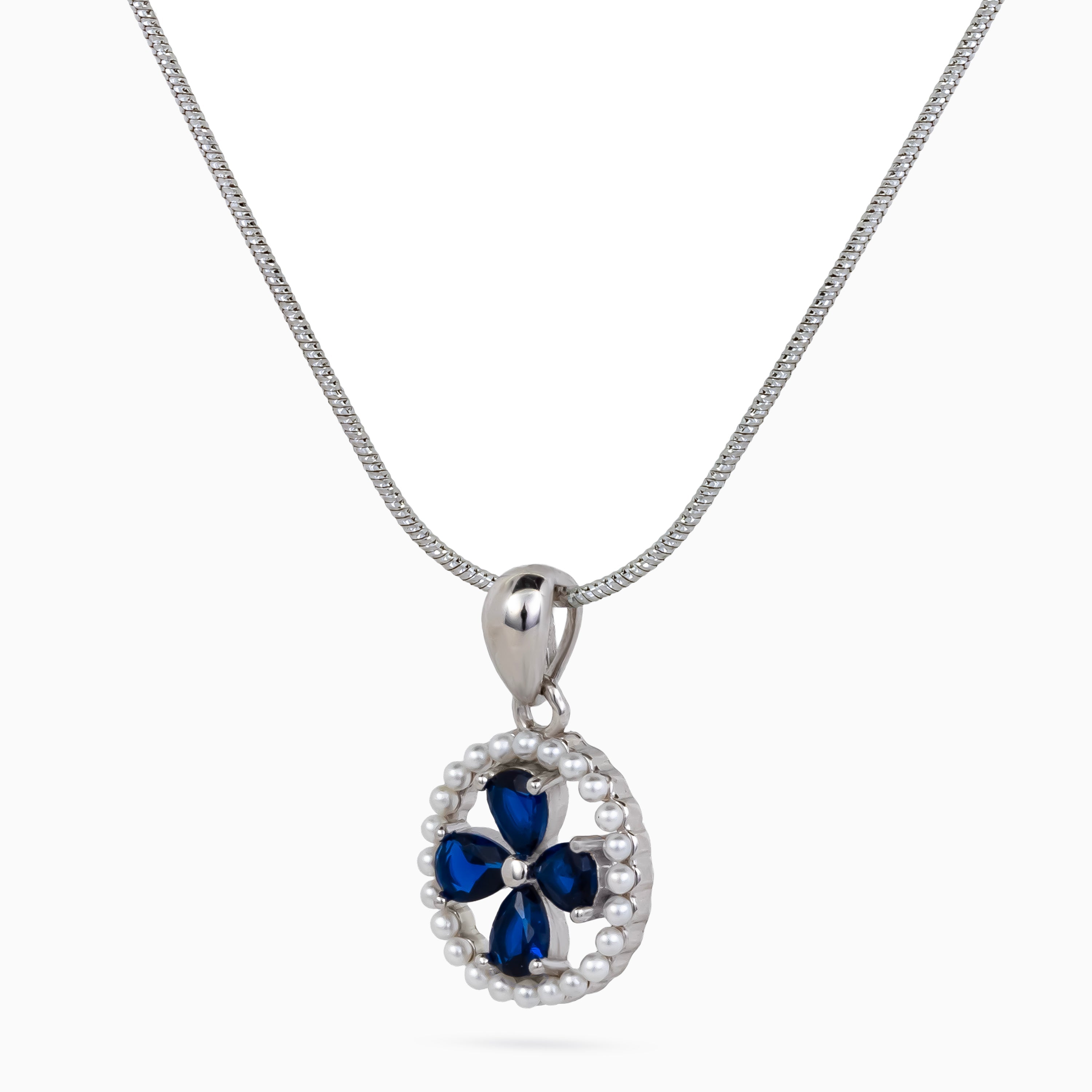 Midnight Petal Medallion Pendant Set