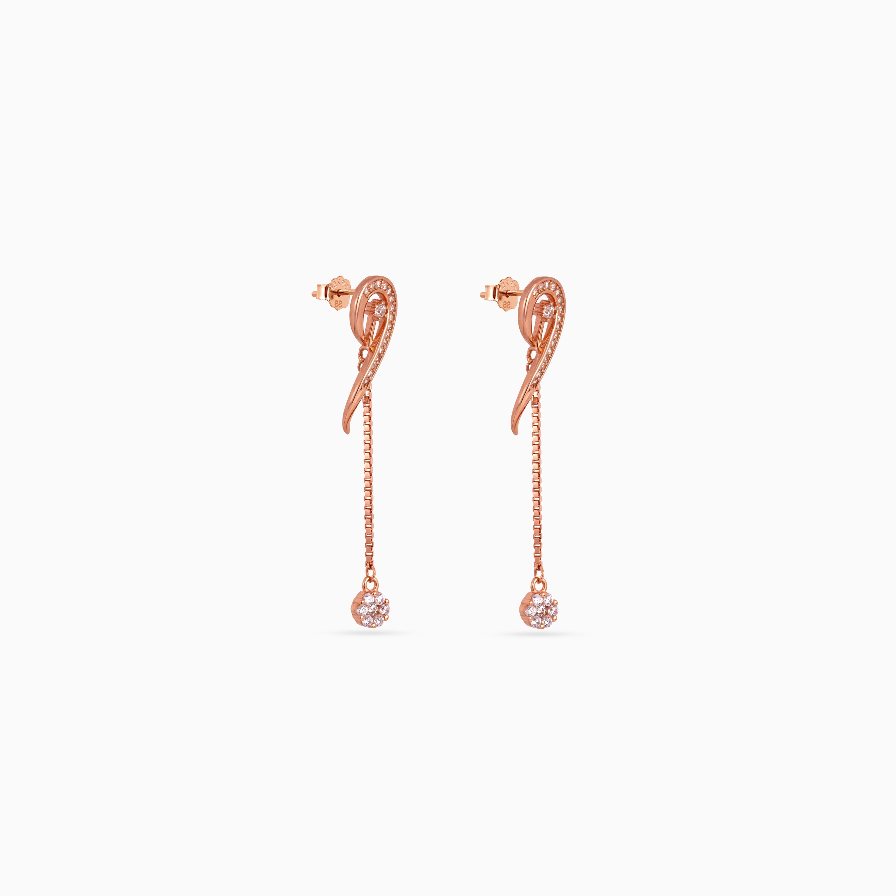 Swirl Chain Pavé Drops