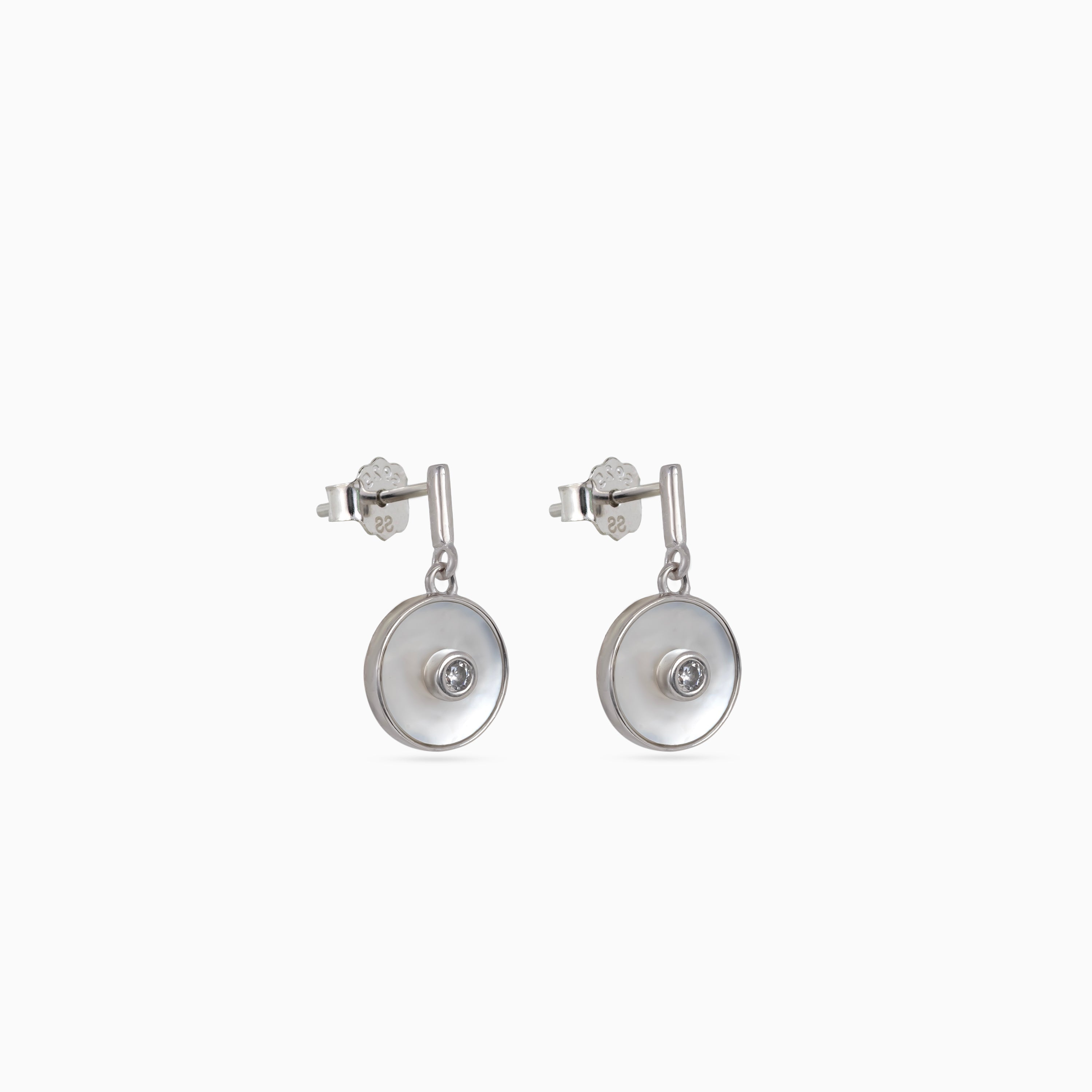 Silver Moonlit Pearl Drops