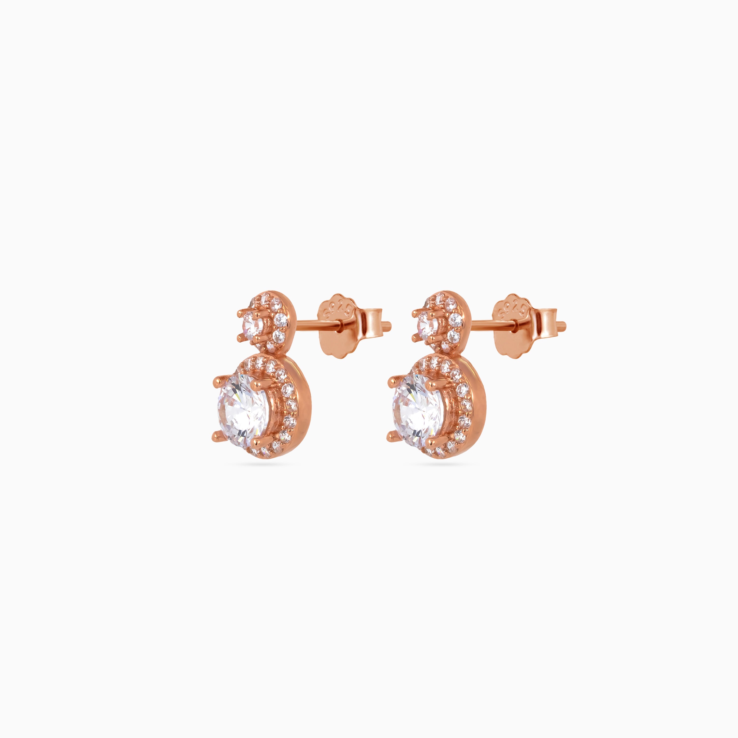 Duo Halo Round Studs