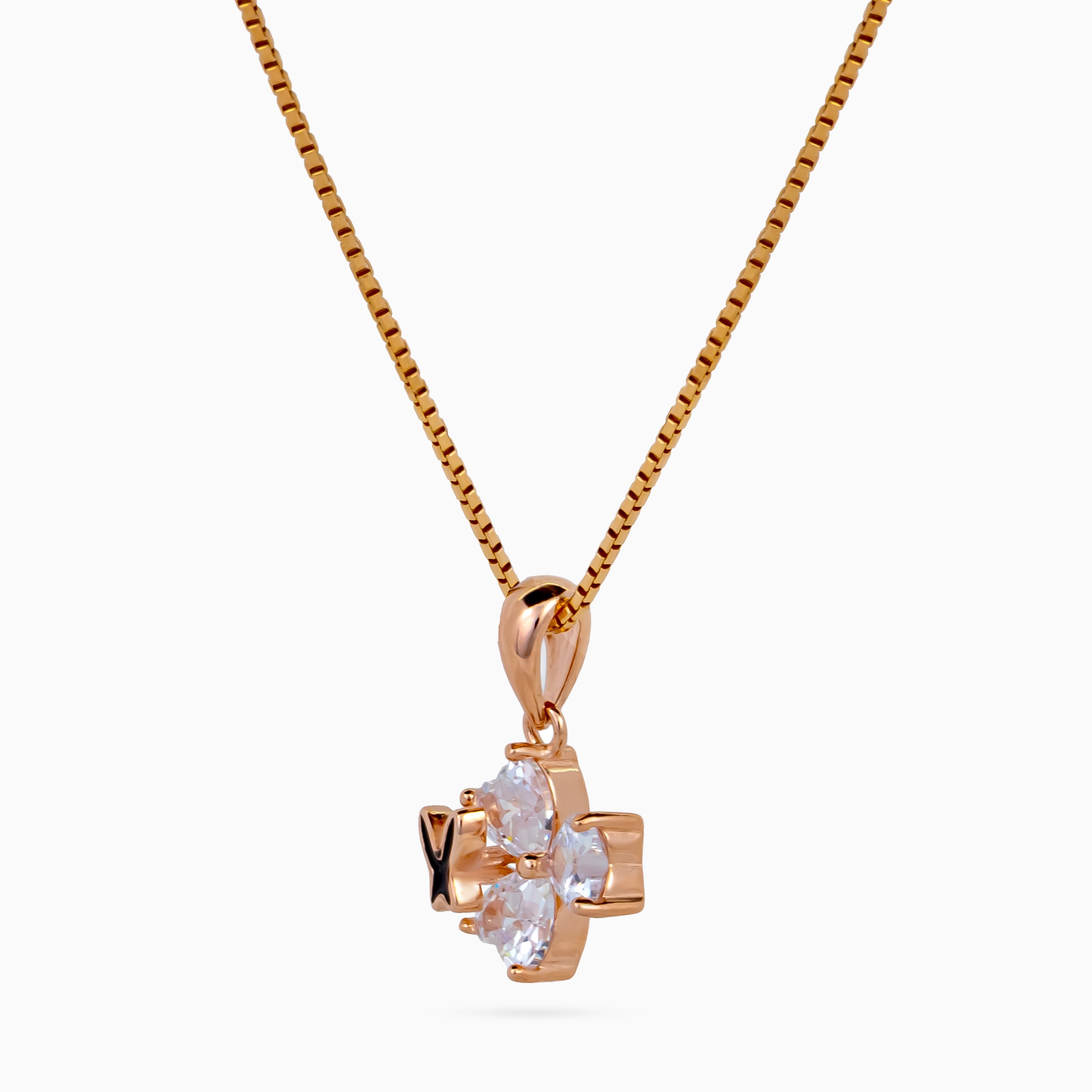 Noir Papillon Cluster Necklace