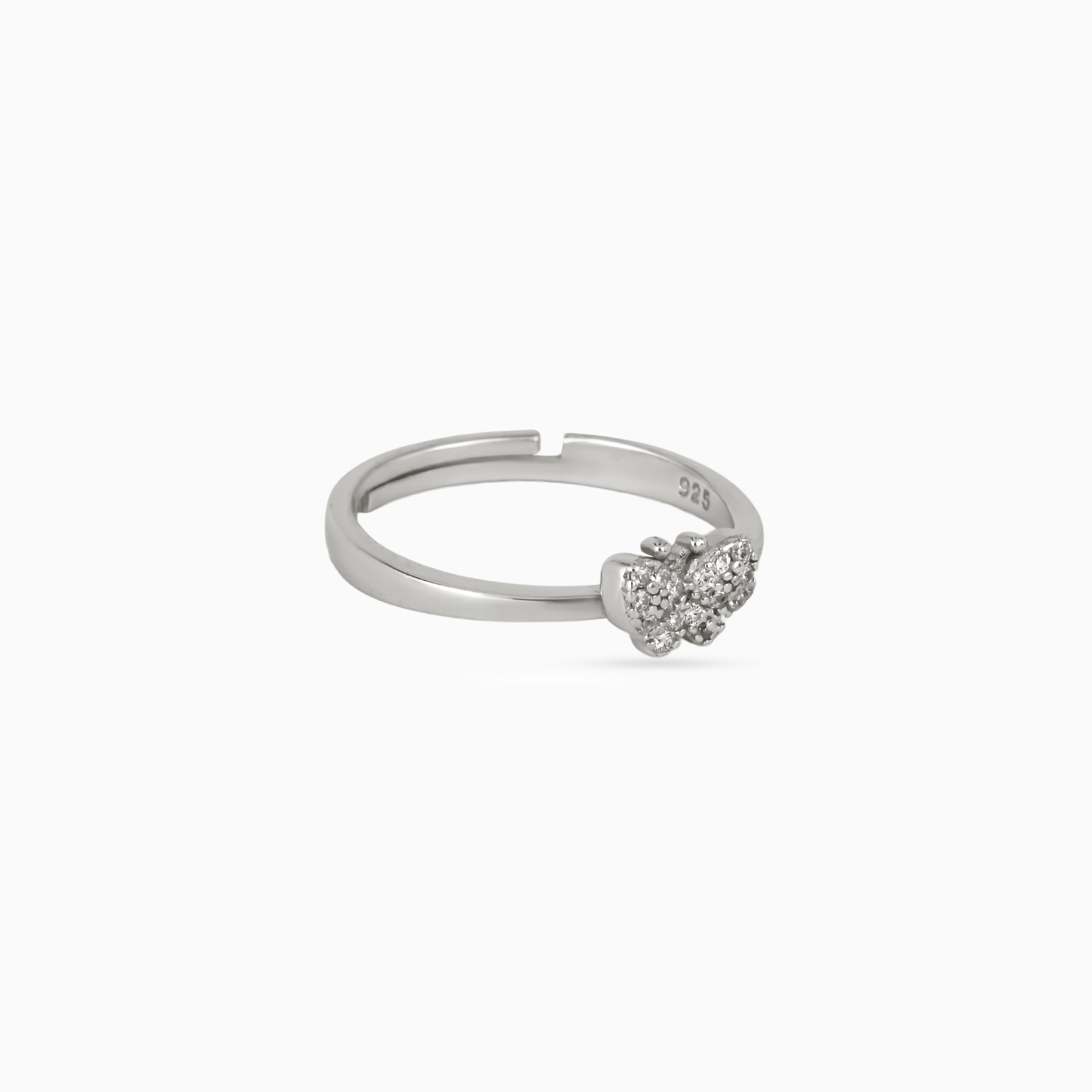 Tiny Papillon Sparkle Ring