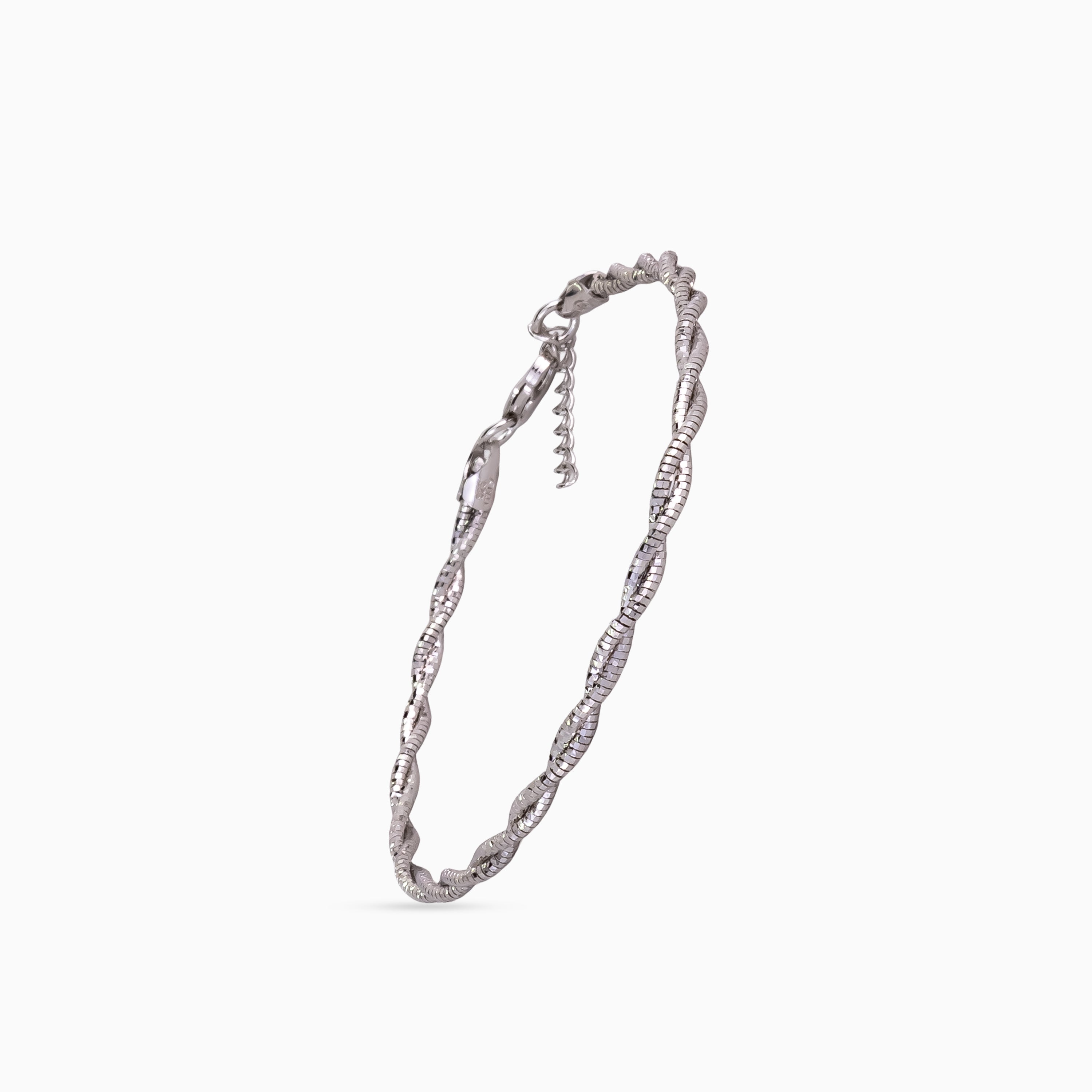 925 sterling silver, rose gold, Helix Whisper Bracelet bracelet, (Everyday Edge)