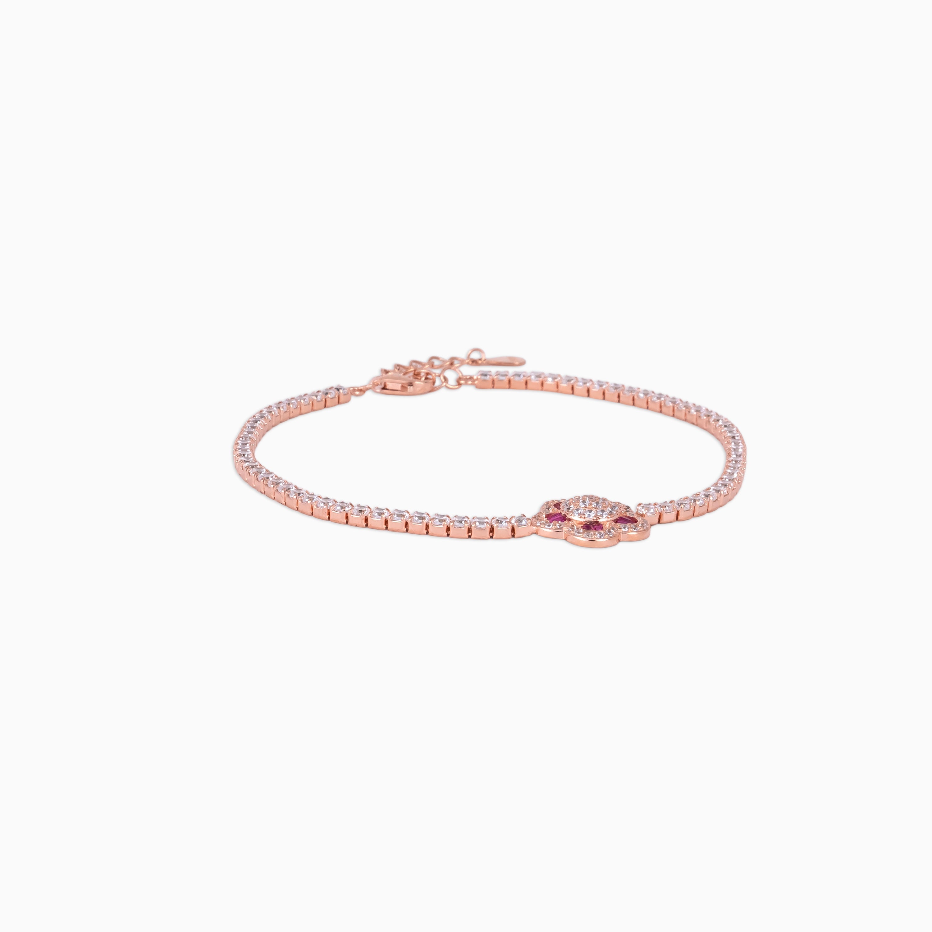Petal Charm Tennis Bracelet