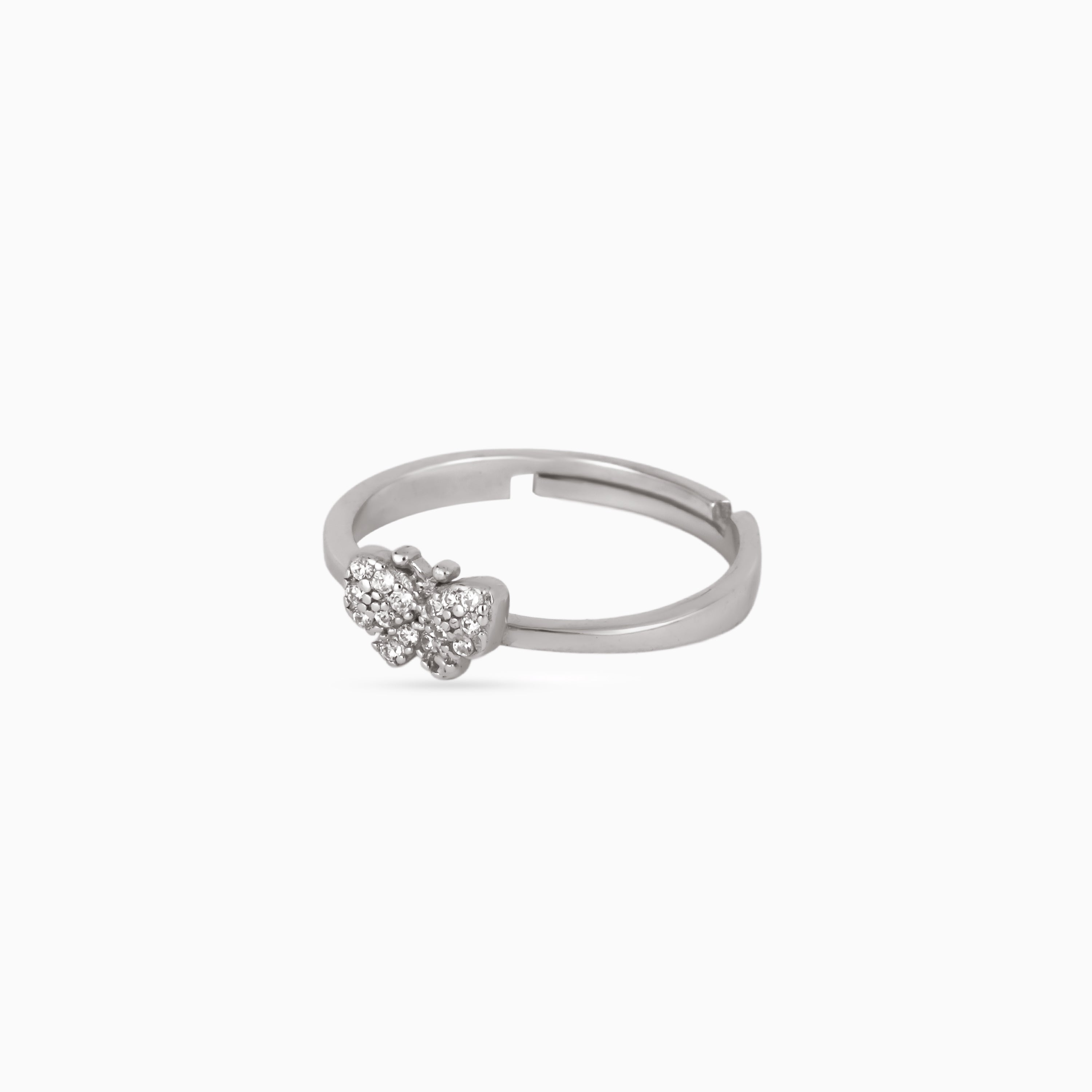 Tiny Papillon Sparkle Ring
