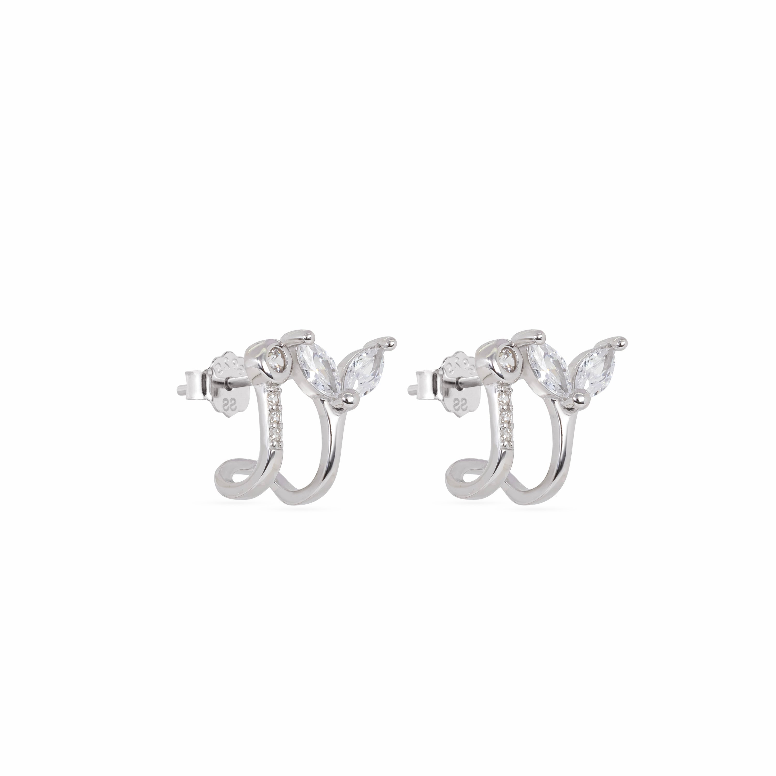 Leaf Duo Cuff Studs