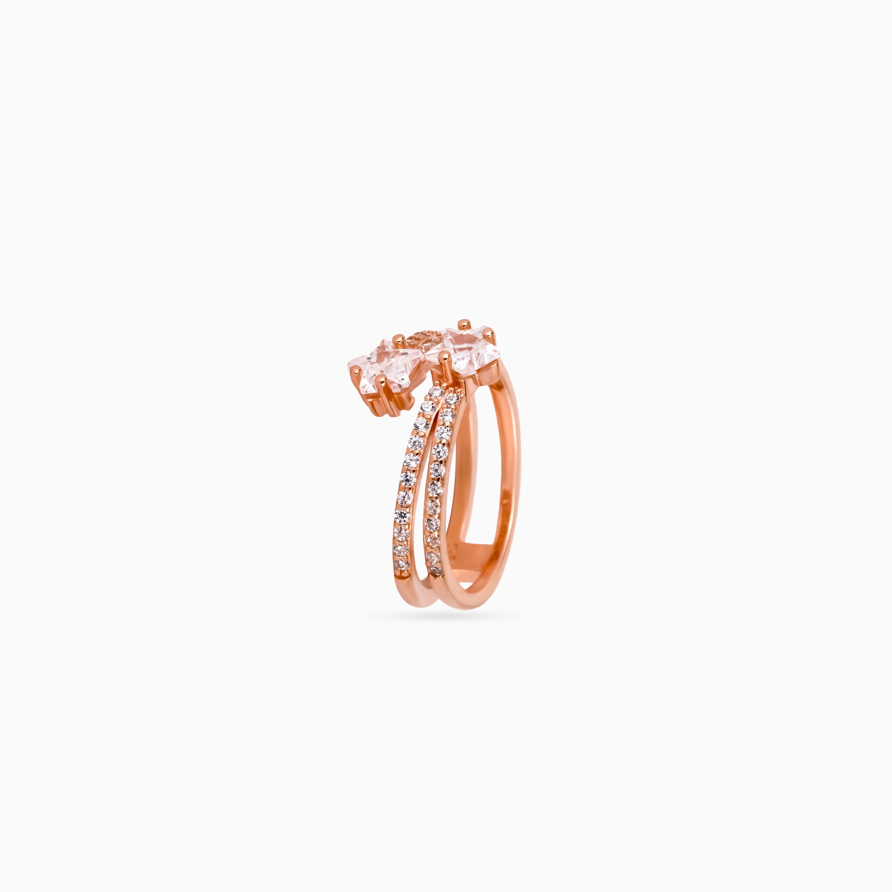 Twin Shooting Stars Ring