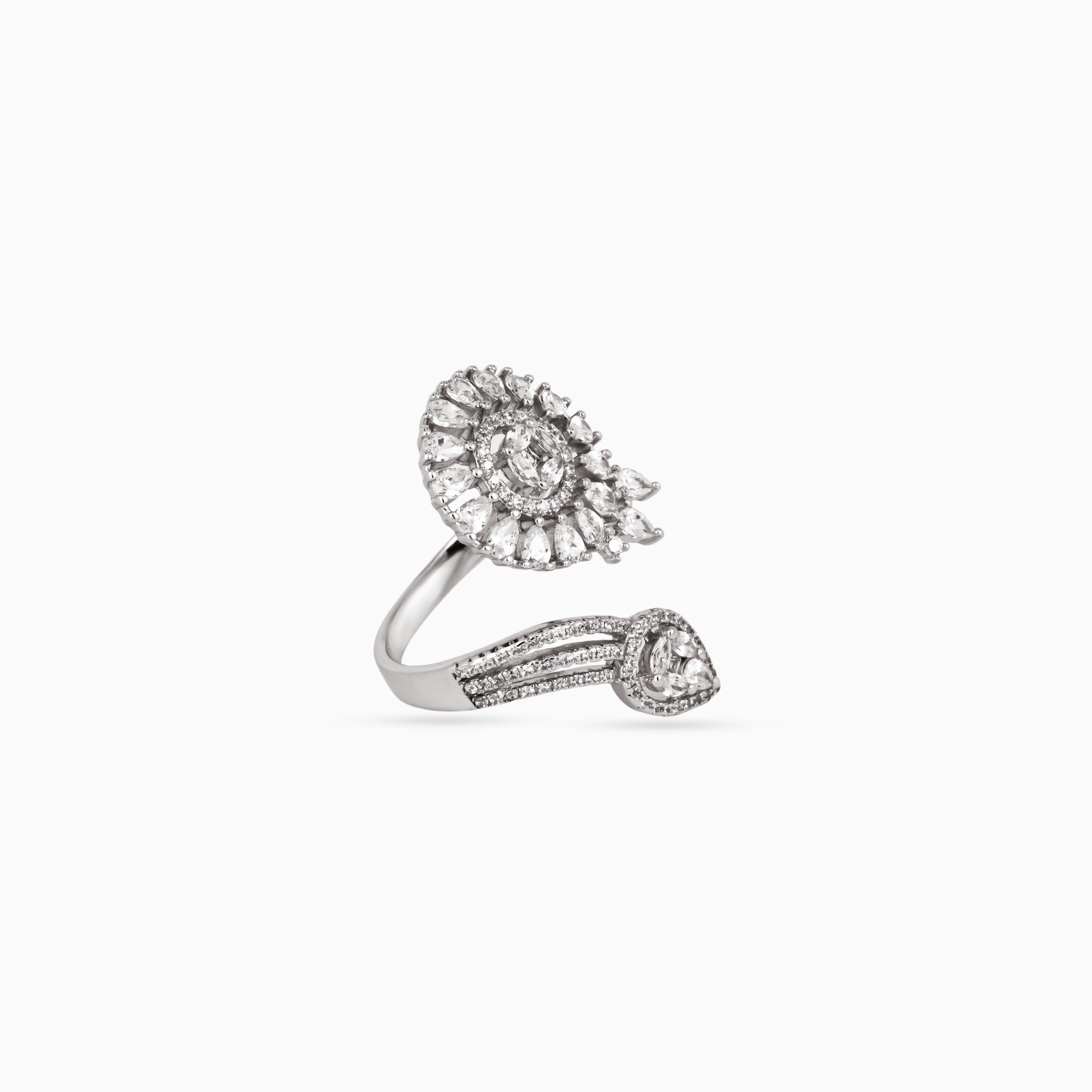 Petite Rose Papillon Ring