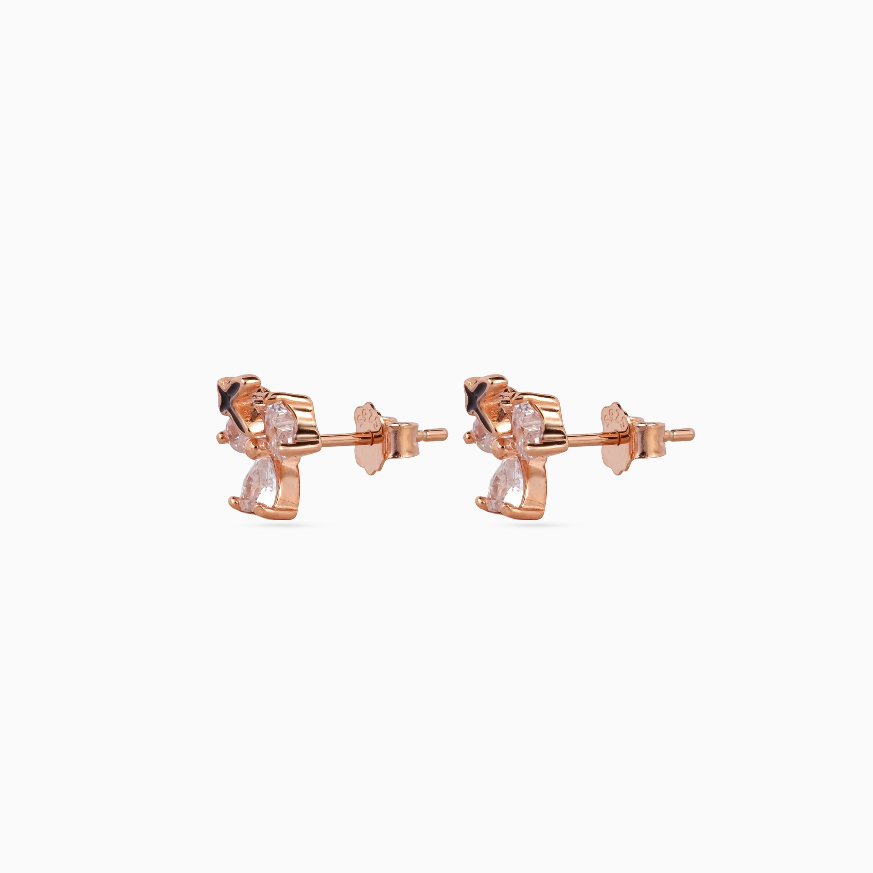 Midnight Étoile Petal Studs