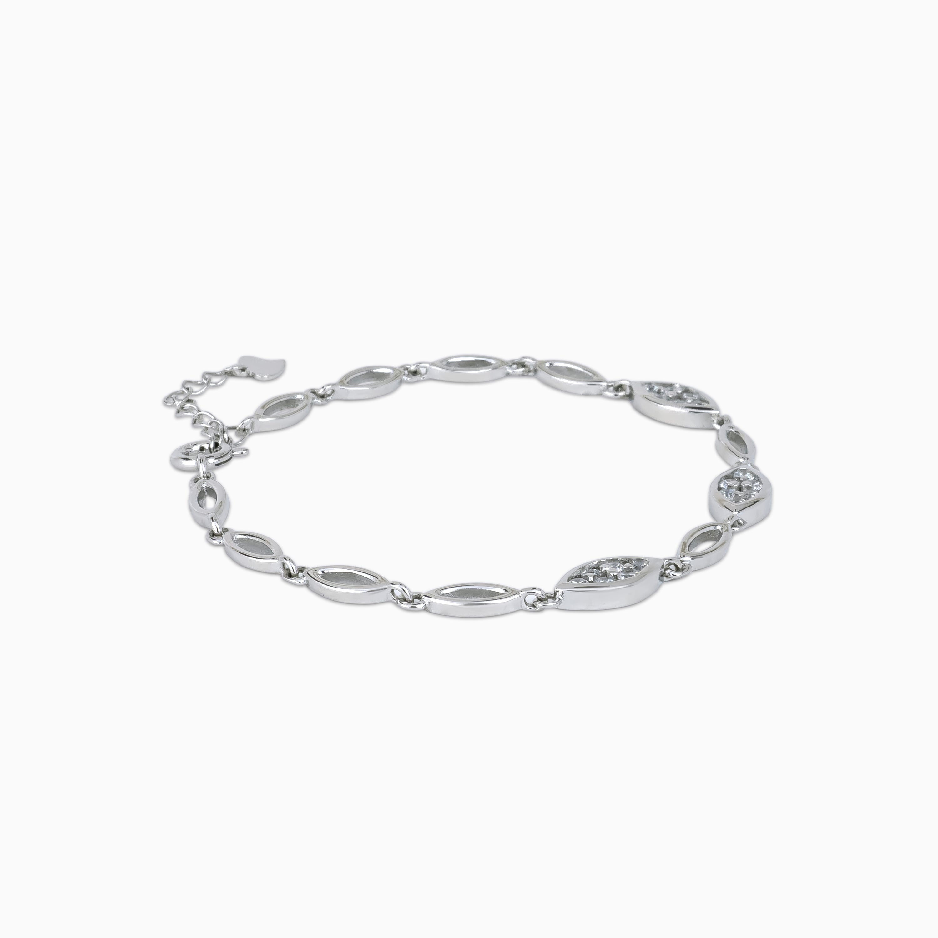 Marquise Petal Link Bracelet