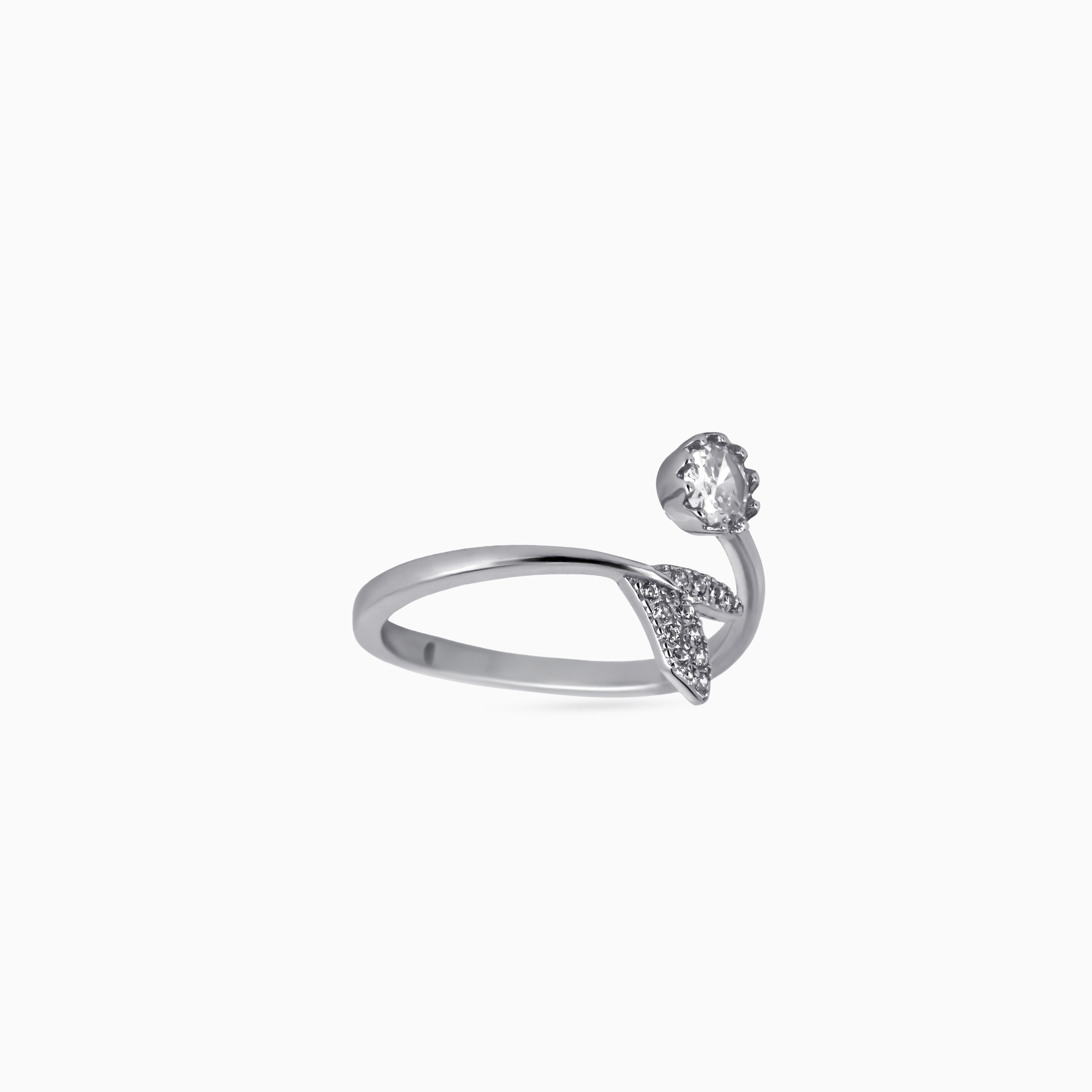 Bud & Leaf Bypass Ring