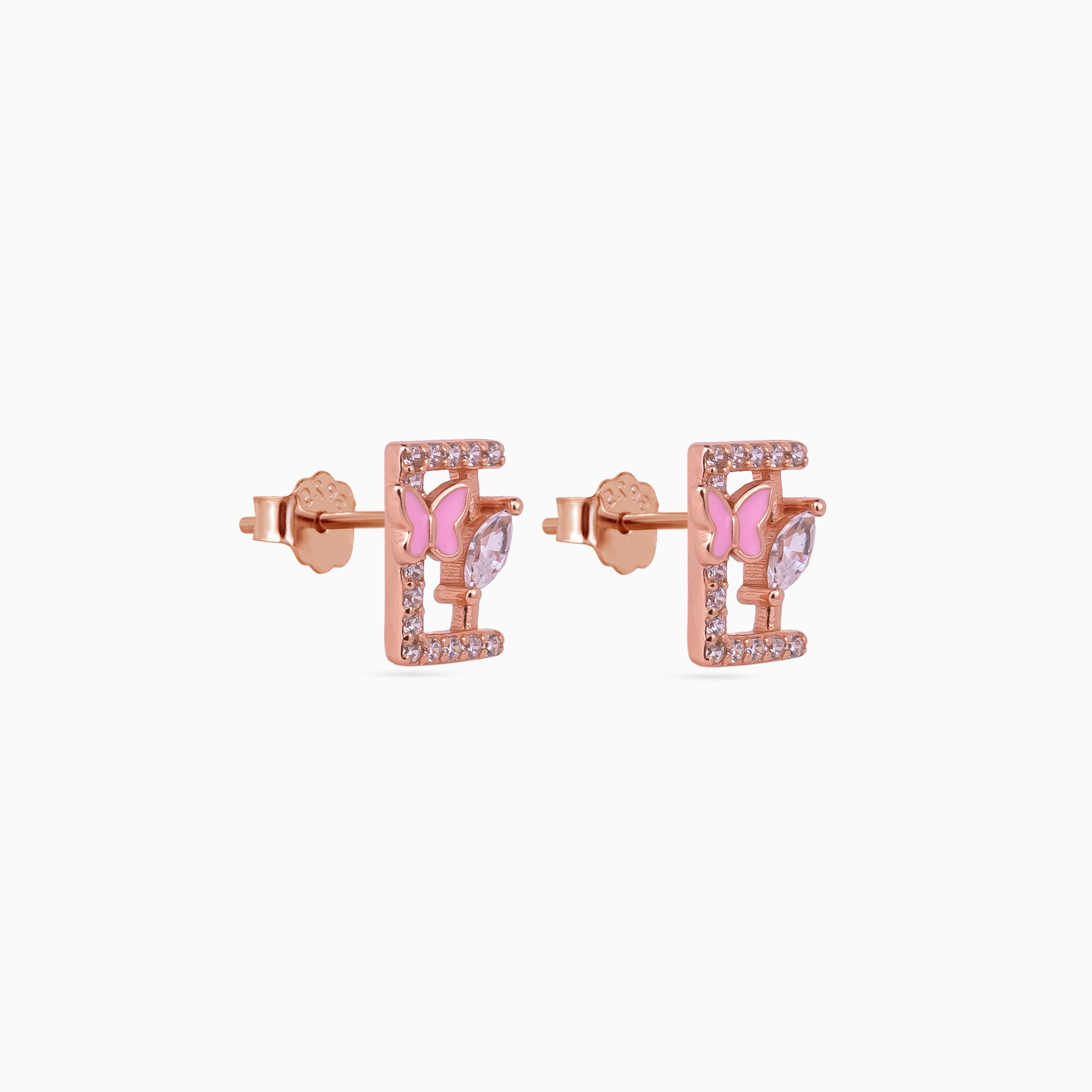 Papillon Frame Mini Studs