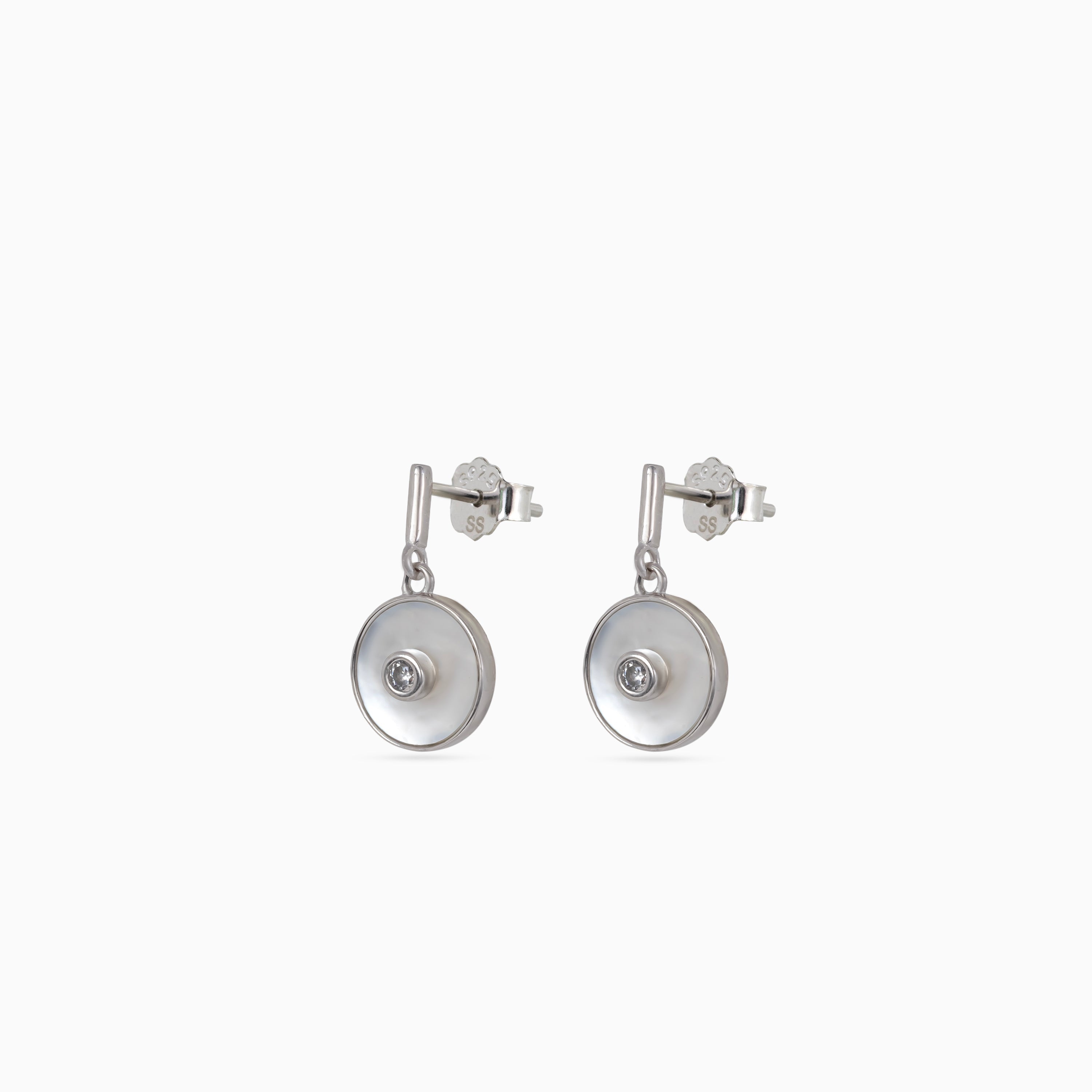 Silver Moonlit Pearl Drops