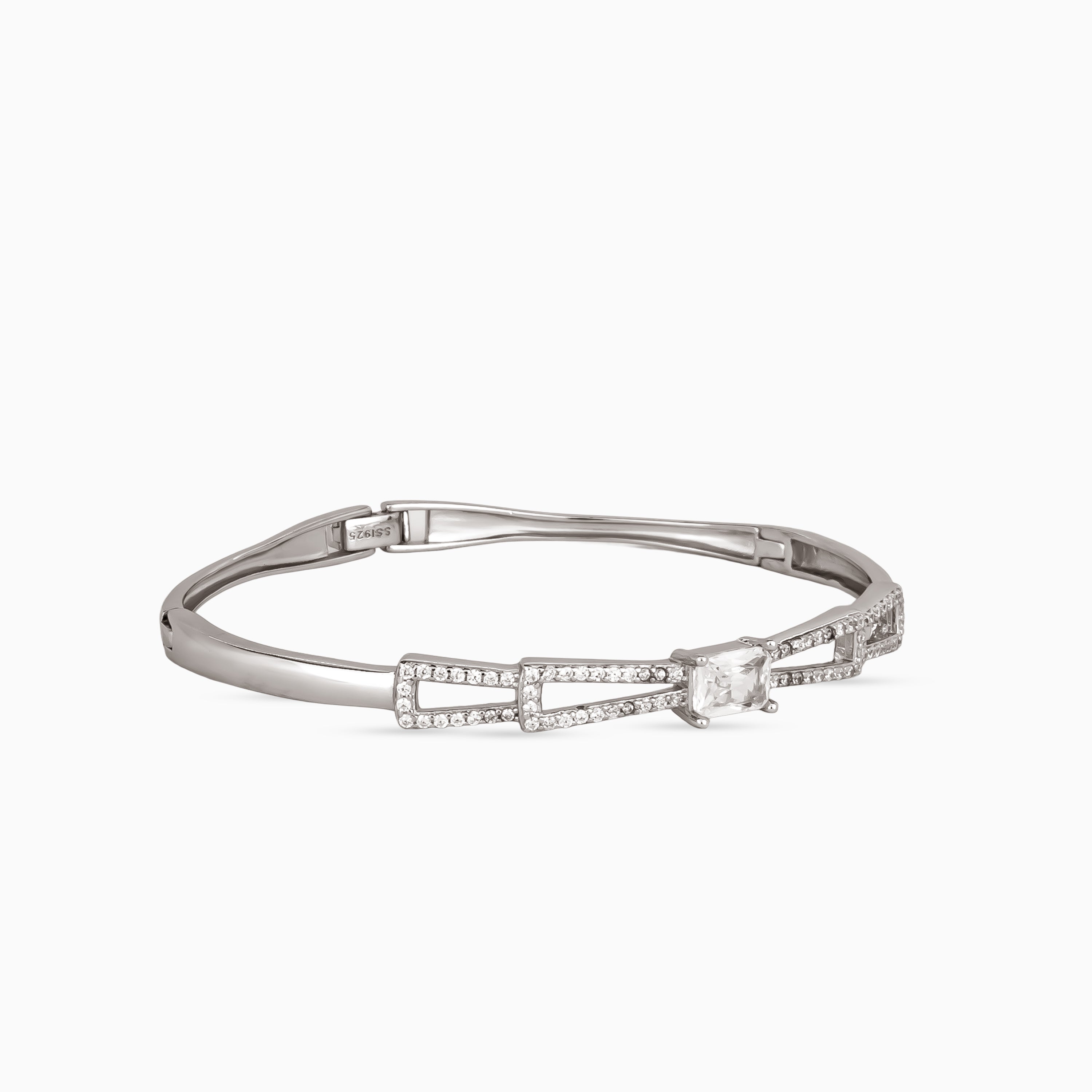 Linear Pavé ID Bangle
