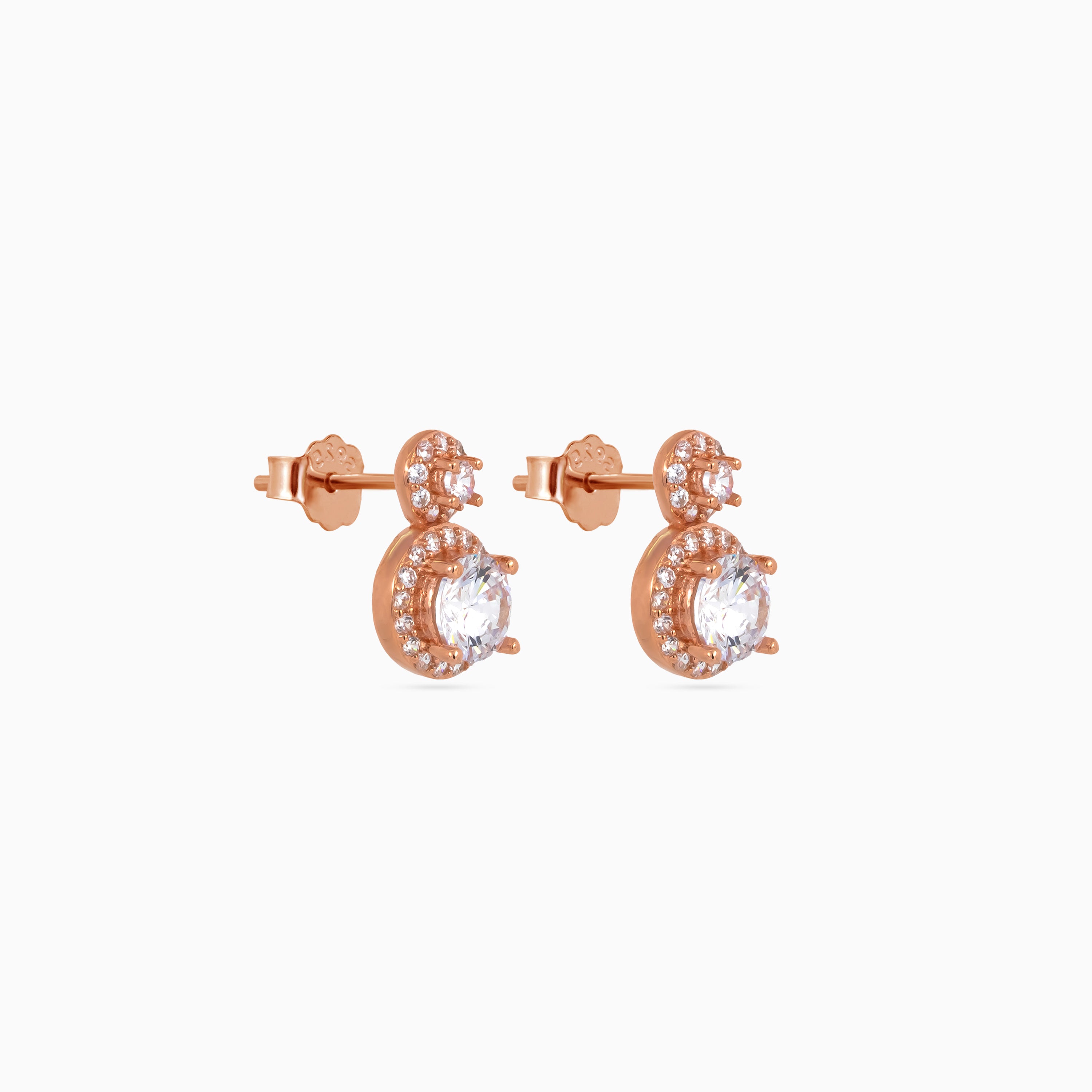Duo Halo Round Studs