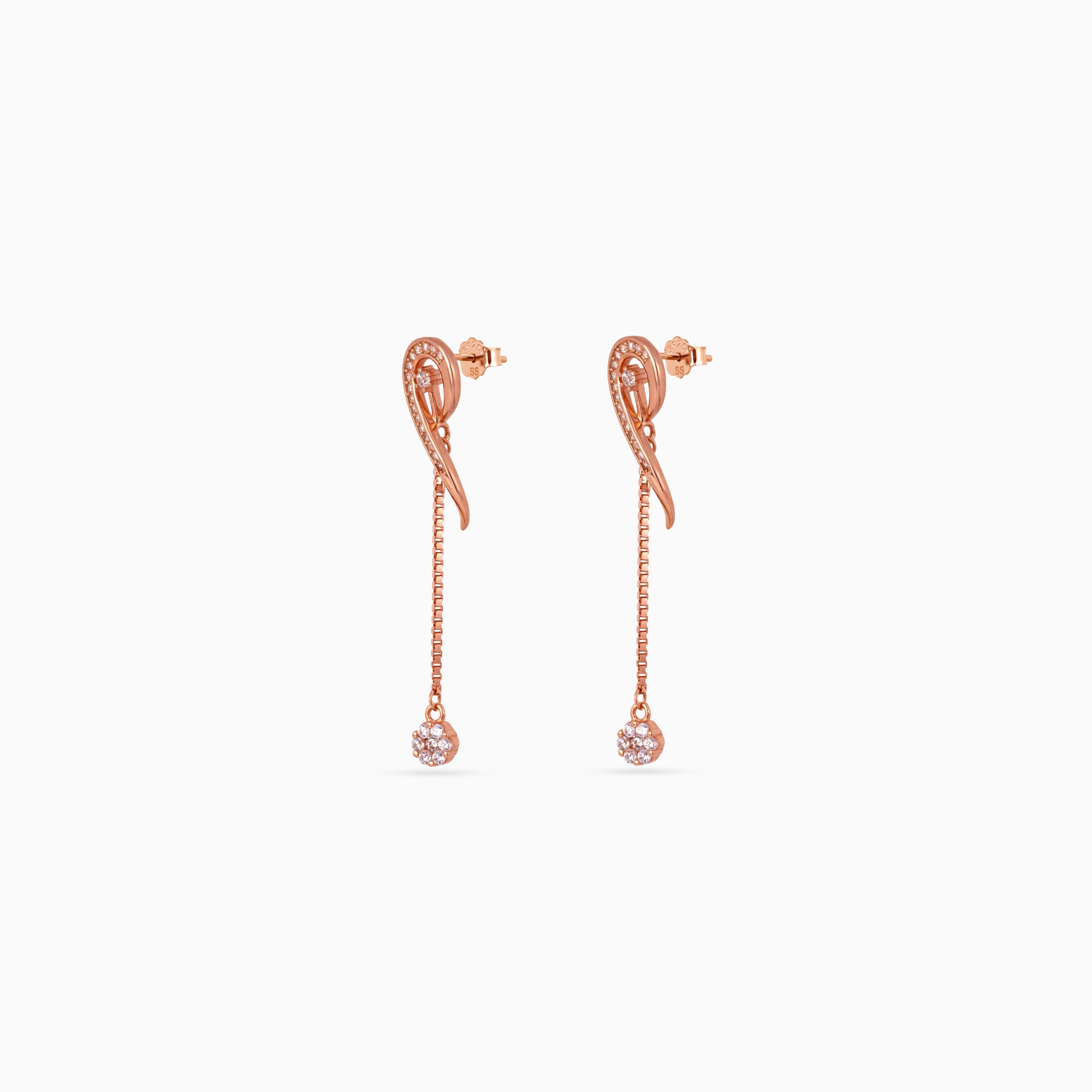 Swirl Chain Pavé Drops